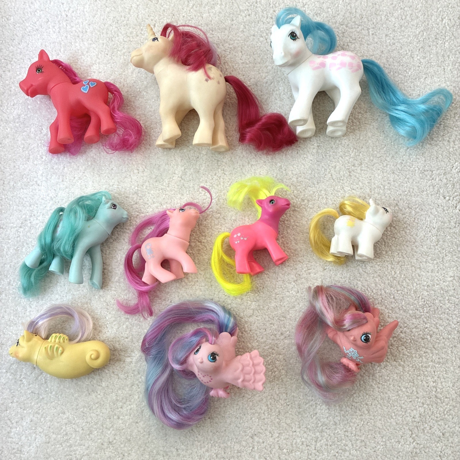 Vintage My Little Pony MLP Mixed Lot of 9 Generation 1 + 1 Fakie Pony
