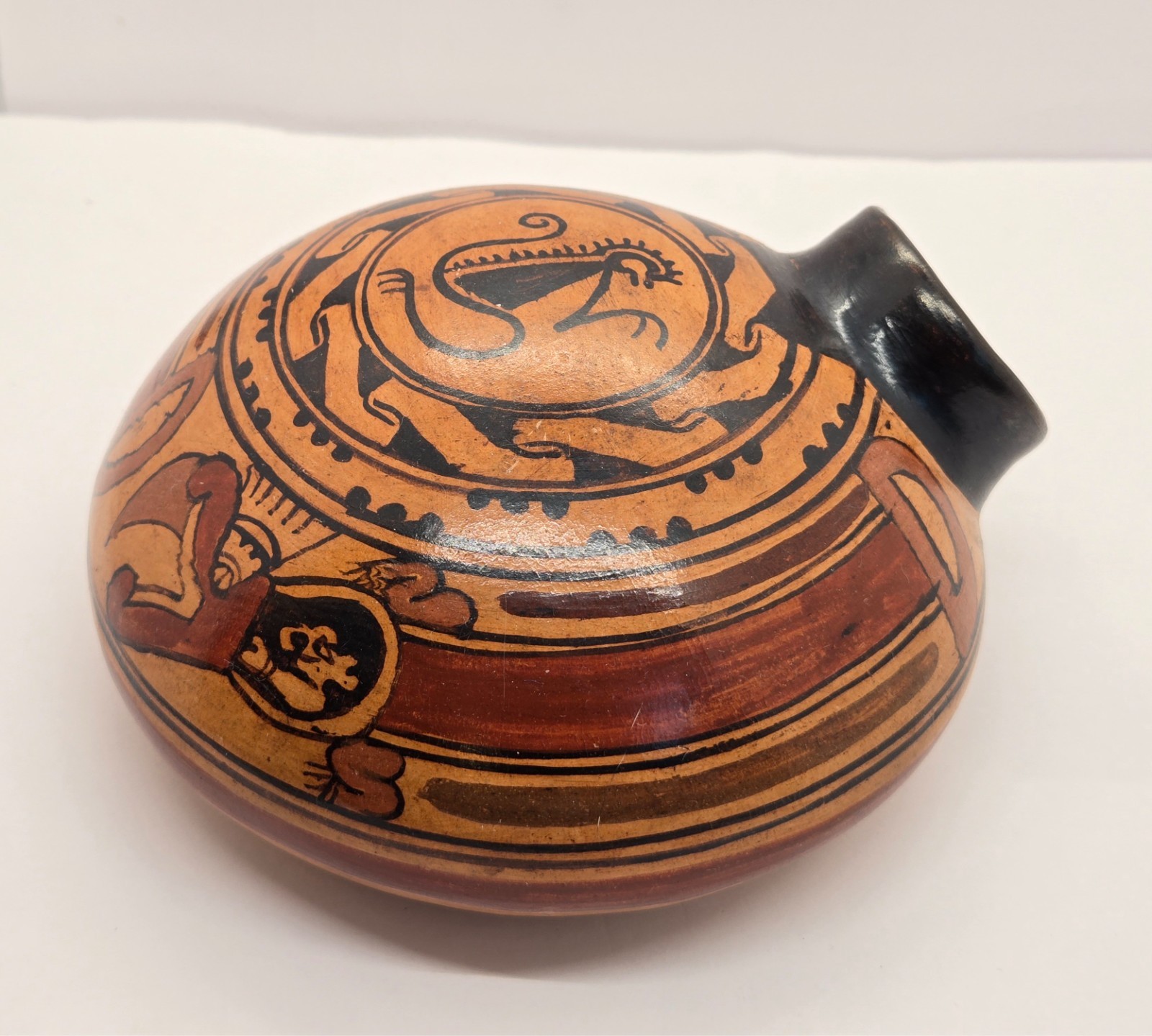 Vintage Mexican Mata Ortiz Polychrome Pottery Vase
