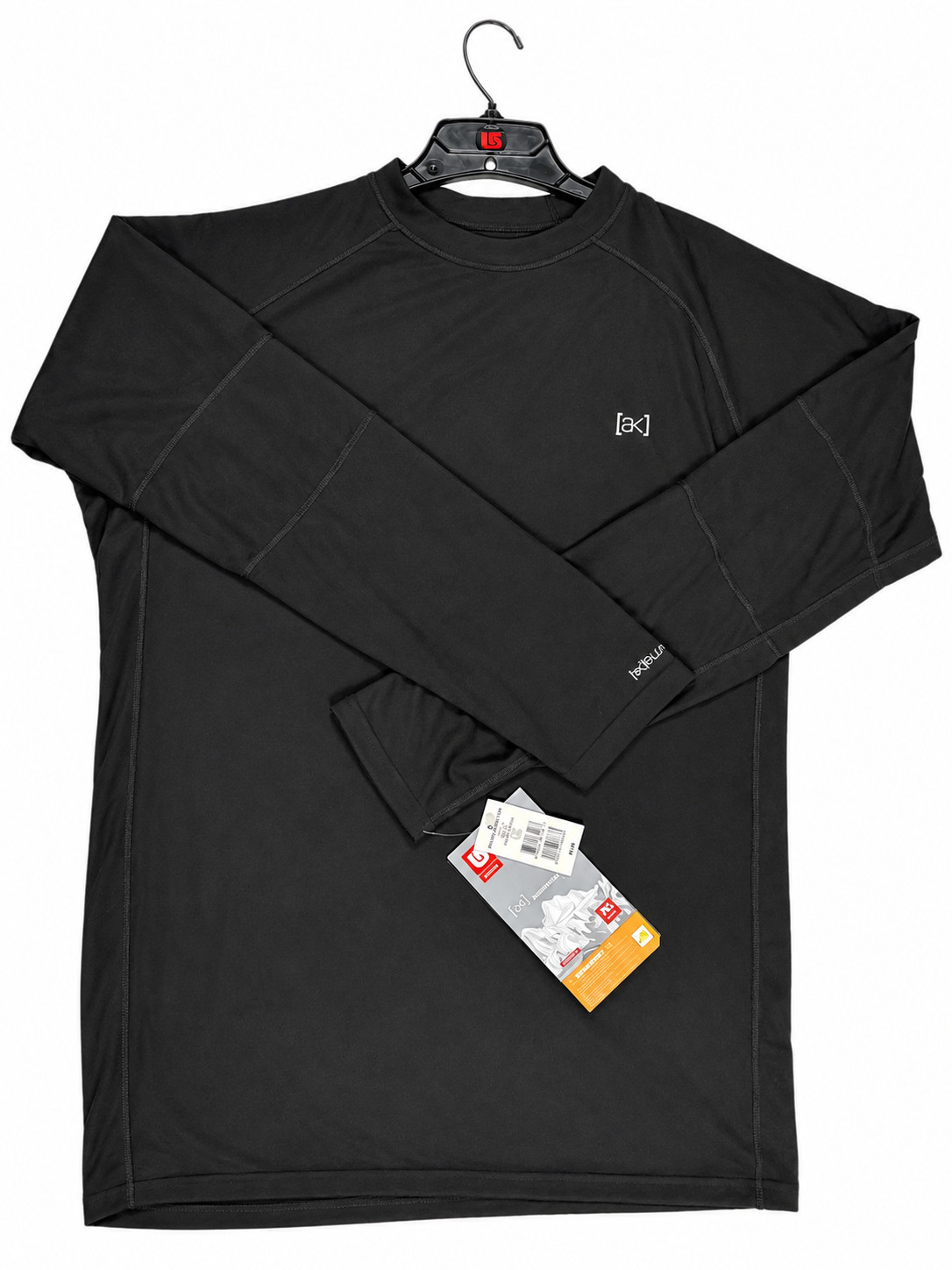 Burton AK Mid Layer Top Men\'s XL Black Polartec Power Dry Snowboard NWT