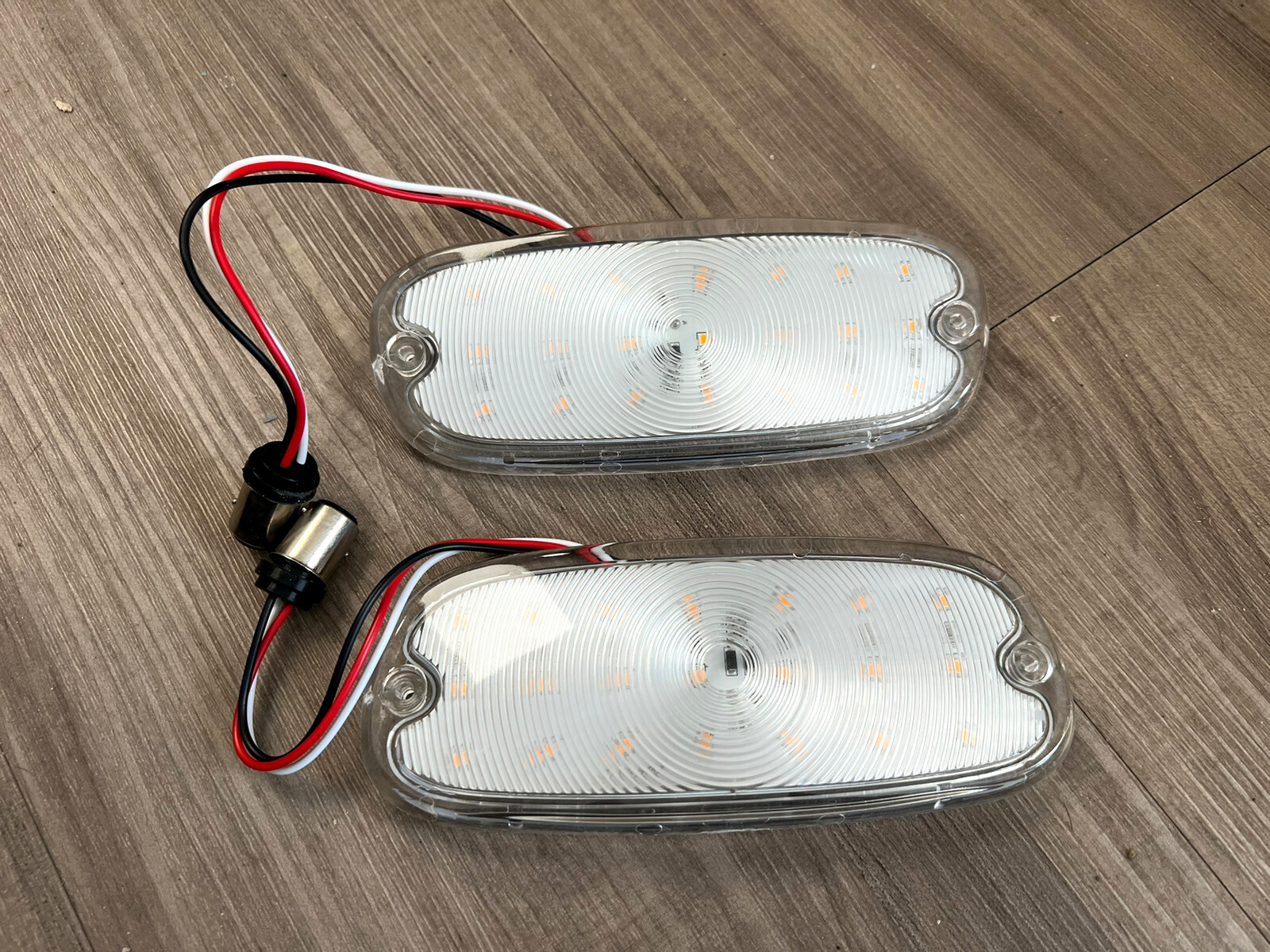 1958-1959 Chevy Truck Park Light Clear Lens LED Pair LH RH 3100 3200 3600