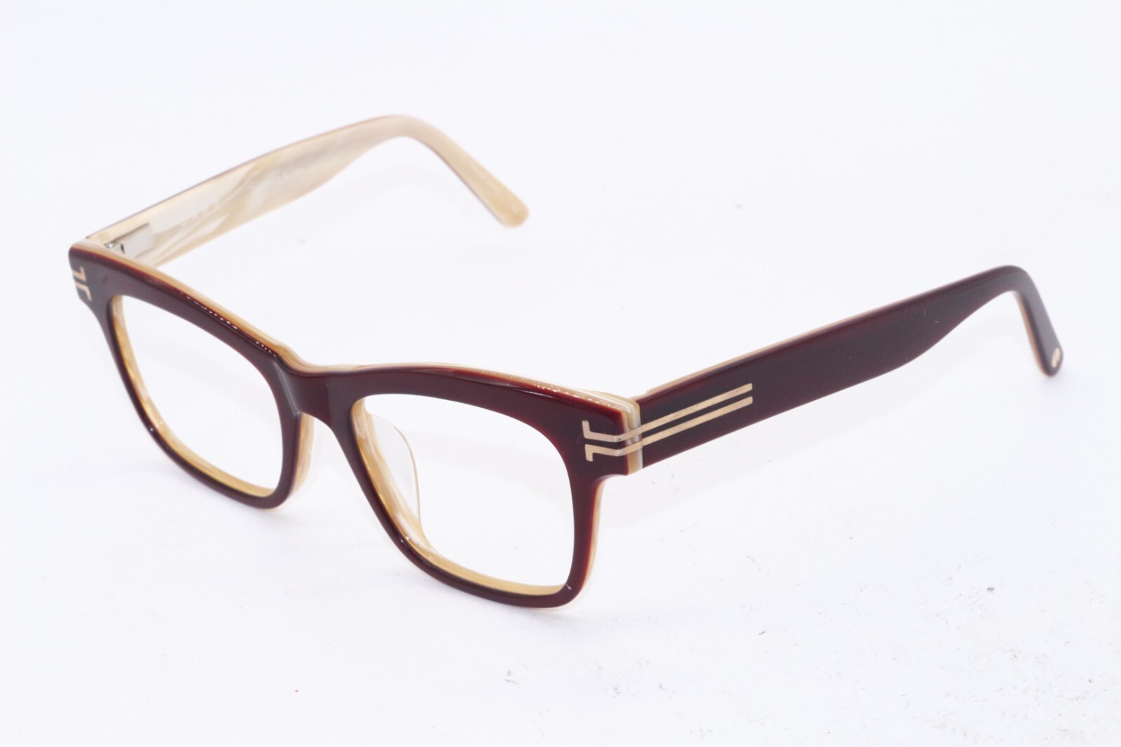 NEW L.A.M.B. LAMB LA109 BURGUNDY B:40 SQUARE AUTHENTIC FRAMES EYEGLASSES 50-18