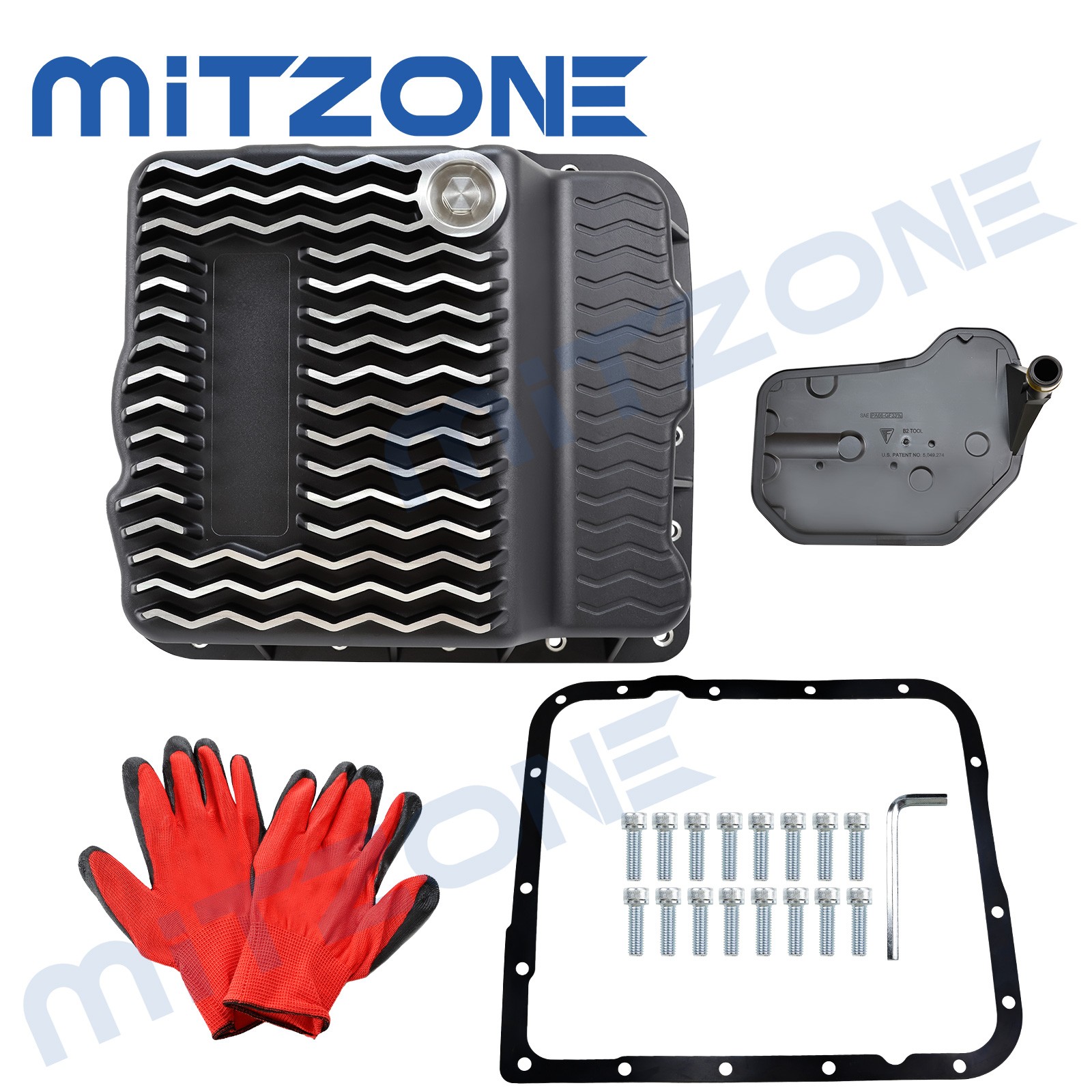 MITZONE Transmission Pan for Chevy 95-14 Silverado 1500 Tahoe Express S10 Astro