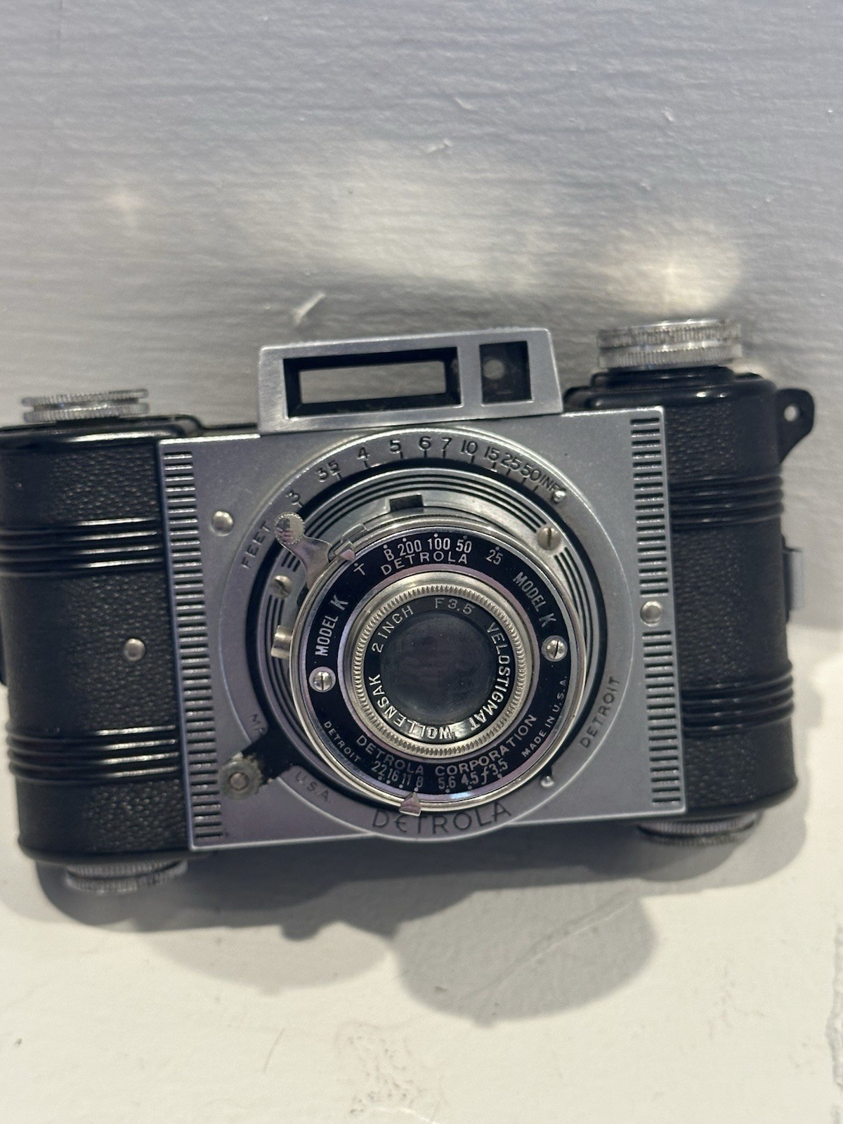 VTG 1939-40 Detrola Model K Camera w/ F3.5 Lens Detrola Model K 127 Untested