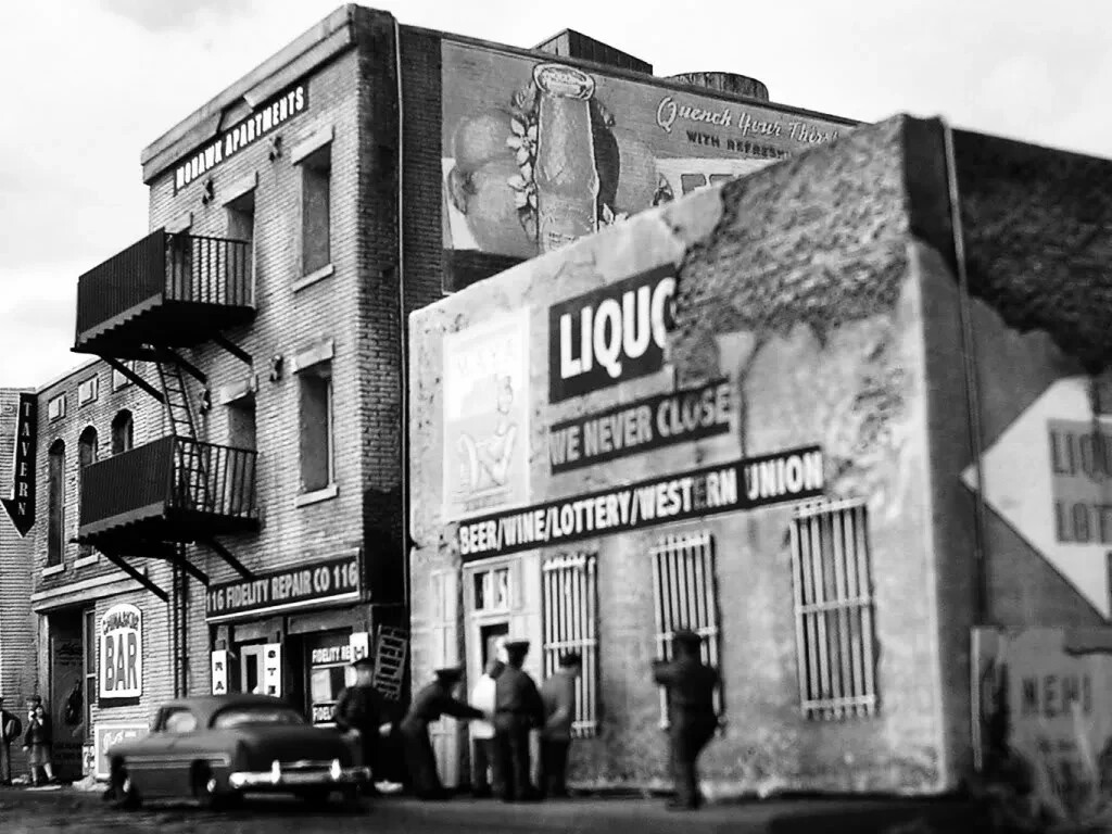 Downtown Deco HO Scale Building Kit Addams Ave. Part Five + Free Sidewalks