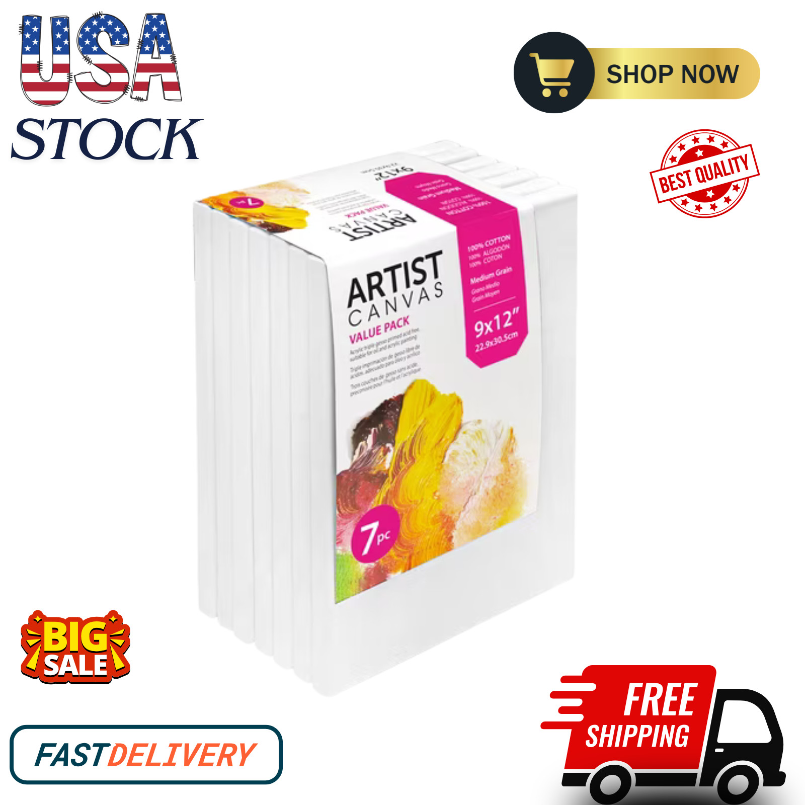 Studio Stretched Canvas, 9\ Studio Stretched Canvas, 9\