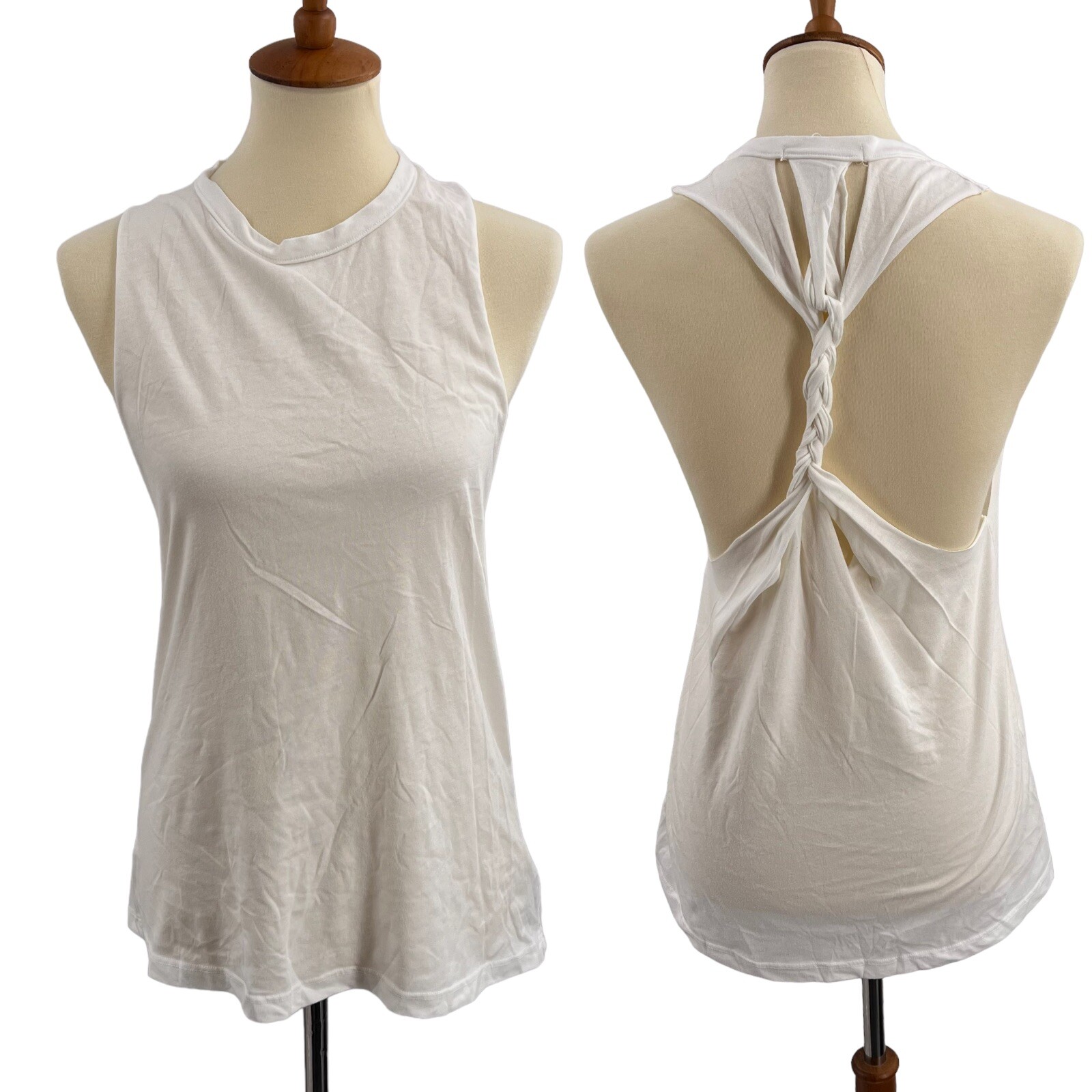 LAMade White Braid Back Tank Size Small New LAMade White Braid Back Tank Size Small New