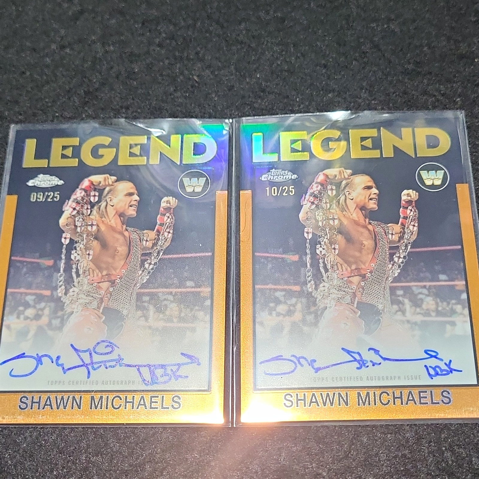 Topps Chrome WWE 2026 Shawn Michaels Legend Autograph Lot 2 #09/25 #10/25 Topps Chrome WWE 2026 Shawn Michaels Legend Autograph Lot 2 #09/25 #10/25