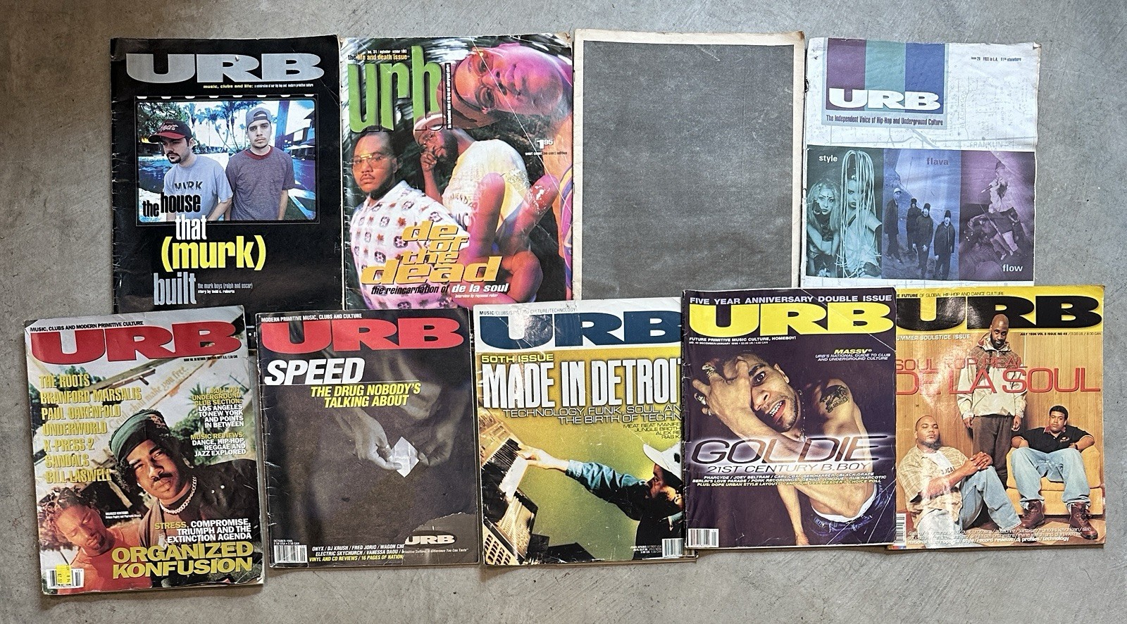 URB Magazine Vintage Lot Bundle of 9 Rare Hip Hop Electronic Music Culture 90s