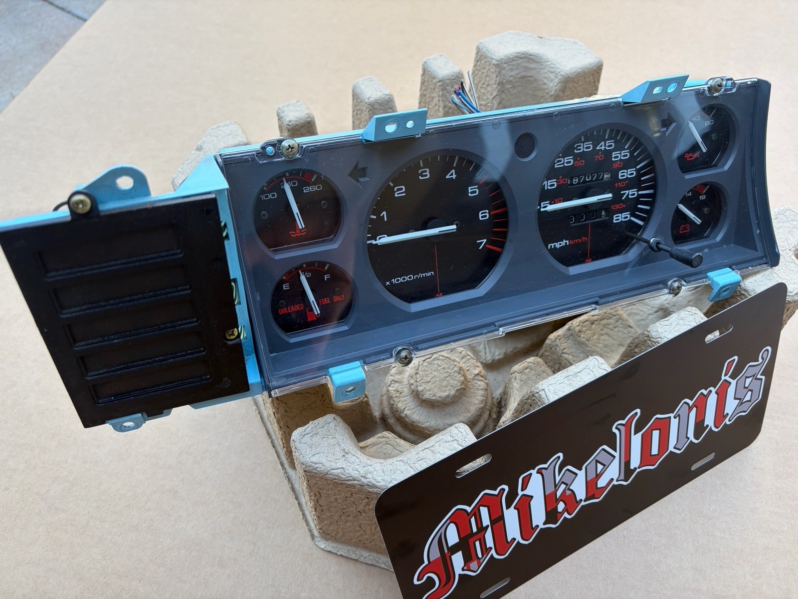 87-90 Jeep Cherokee XJ SIX GAUGE Instrument Cluster (187K) A Grade 87-90 Jeep Cherokee XJ SIX GAUGE Instrument Cluster (187K) A Grade