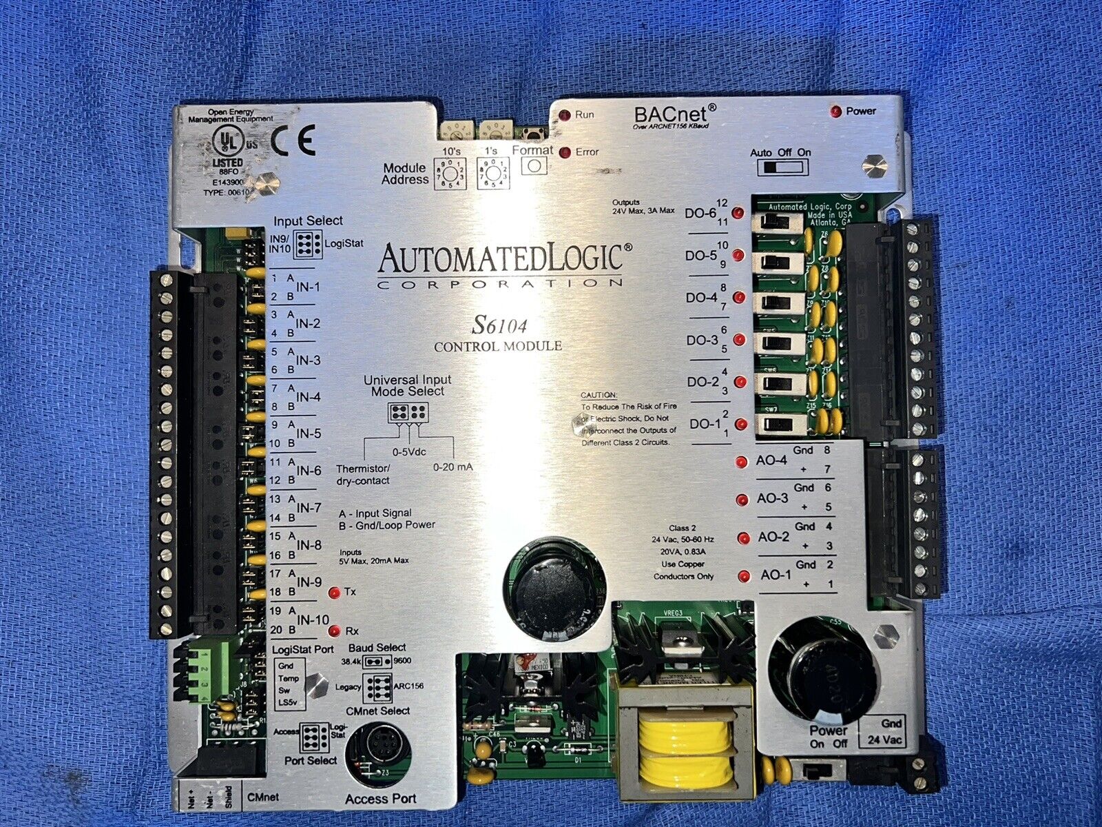 S6104 Control Module ALC Automated Logic Working