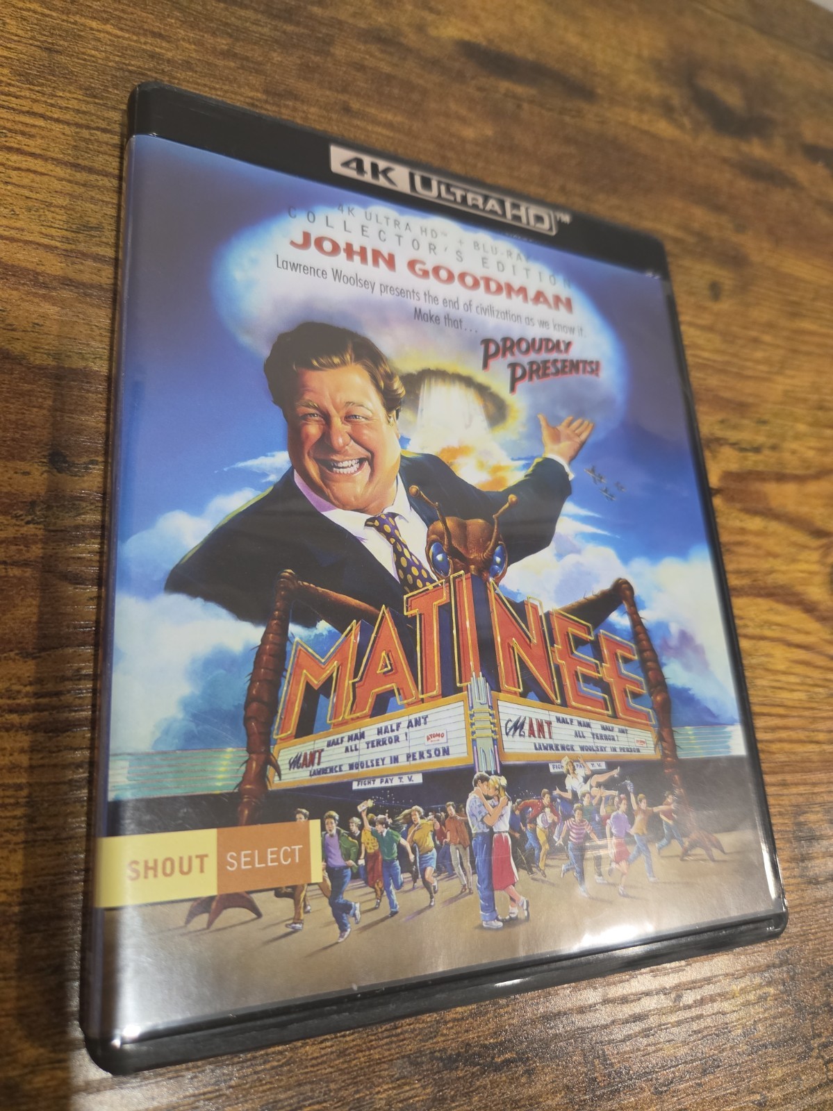 Matinee 4K / Blu Ray Collector\'s Edition U.S. Release Shout Factory 1993 Comedy Matinee 4K / Blu Ray Collector\'s Edition U.S. Release Shout Factory 1993 Comedy