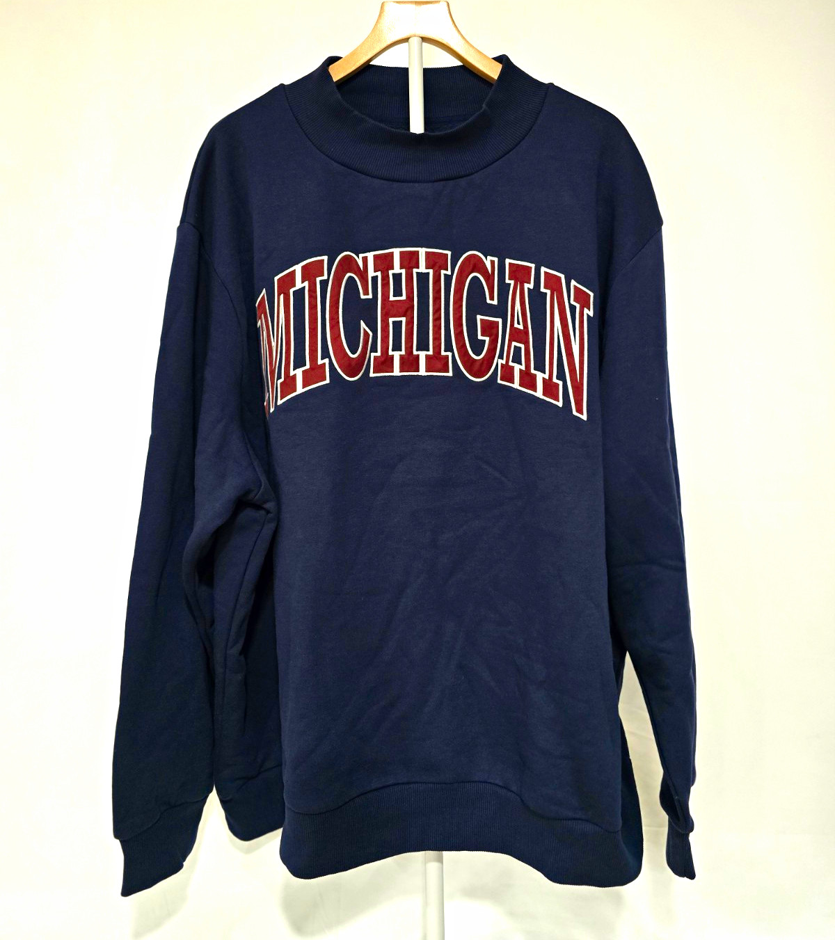 State of Mine Michigan Wolverines Navy Crewneck Sweatshirt 2XL NCAA