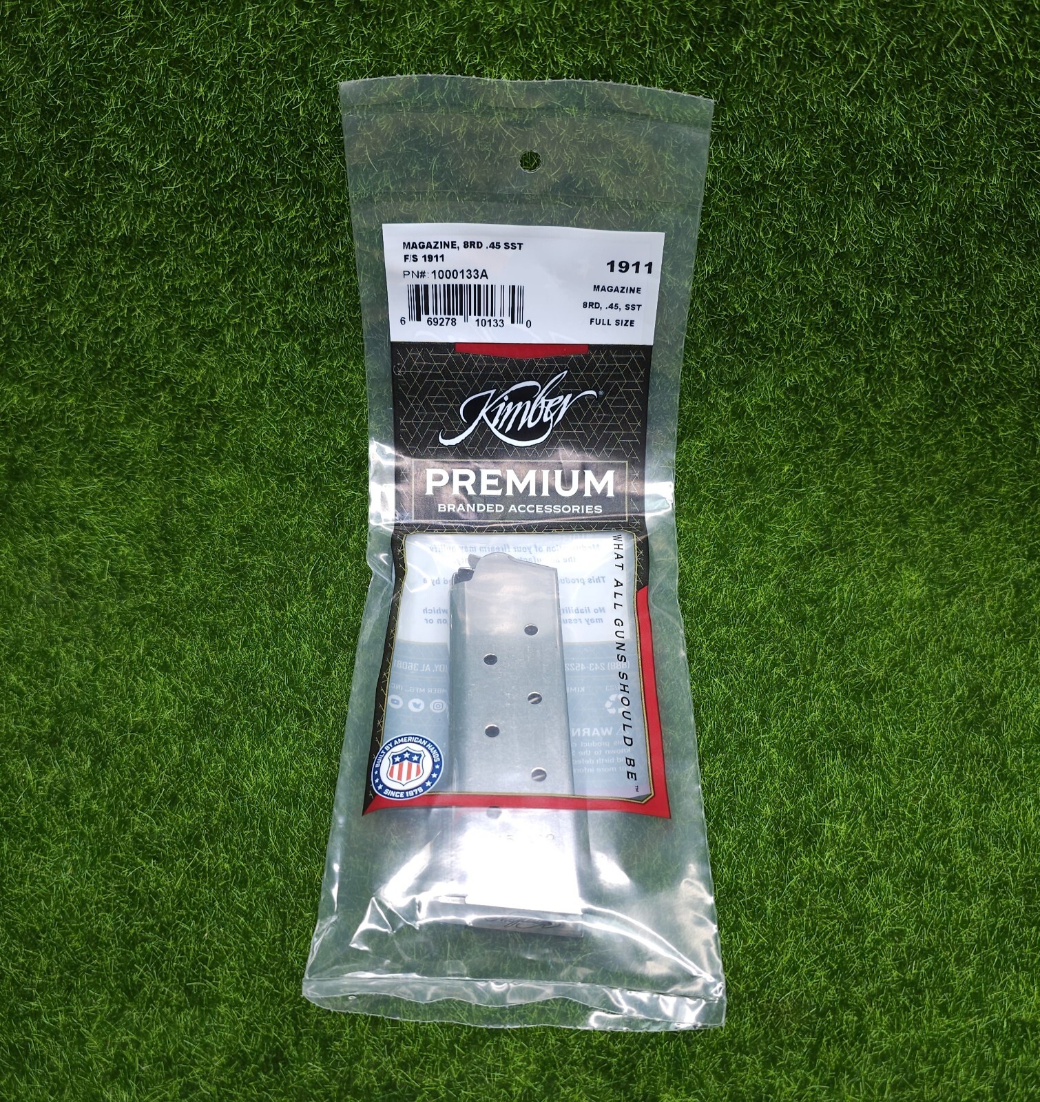 Kimber 1911 Full Size 8 Round .45 ACP OEM SS Pistol Magazine - 1000133A