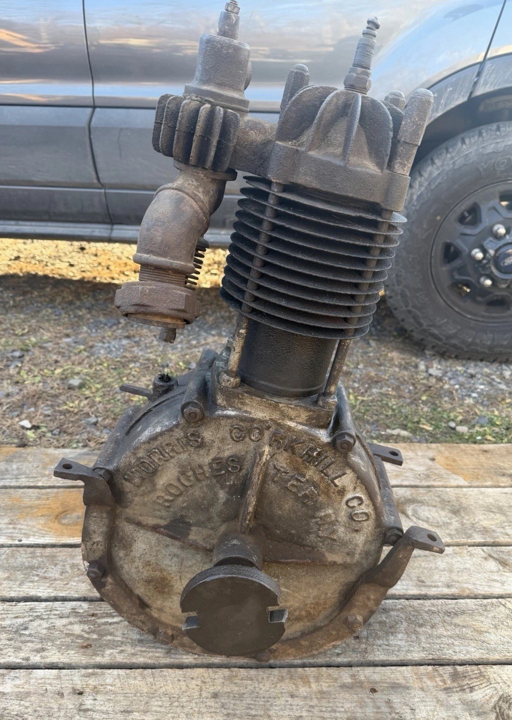 RARE 1900-1903 Morris Corkhill Rochester NY Motorcycle Car Engine Motor RARE 1900-1903 Morris Corkhill Rochester NY Motorcycle Car Engine Motor
