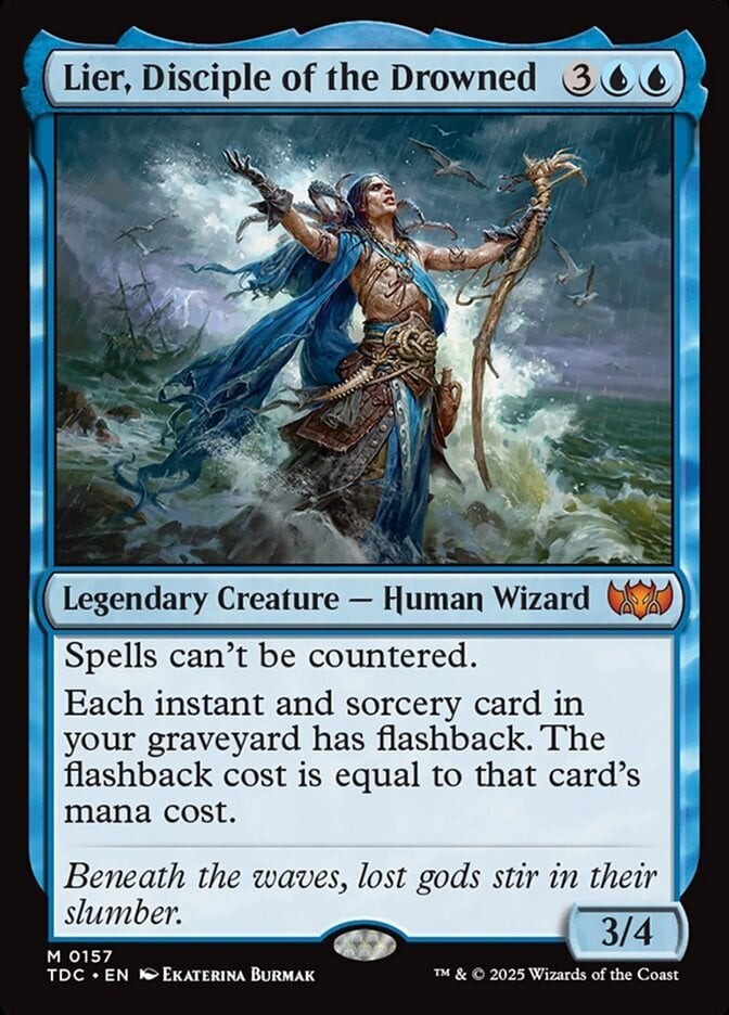 Lier, Disciple of the Drowned NM - Tarkir: Dragonstorm Commander - MTG