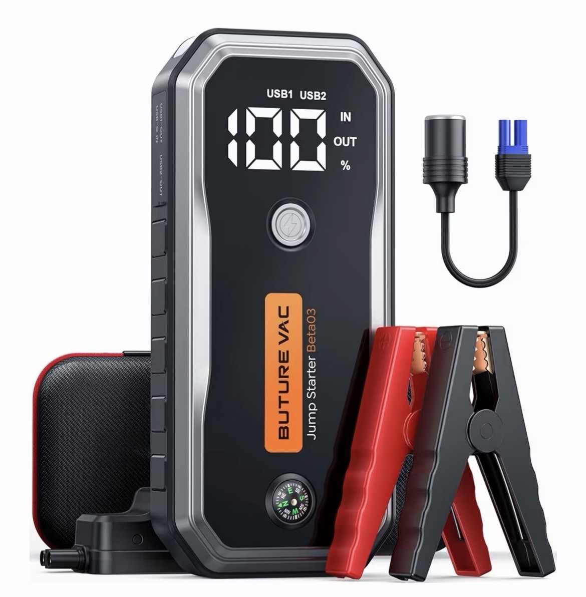 7000A Peak Car Battery Jump Starter, 5000A CCA Portable Power Pack, 12V Safe Jum 7000A Peak Car Battery Jump Starter, 5000A CCA Portable Power Pack, 12V Safe Jum