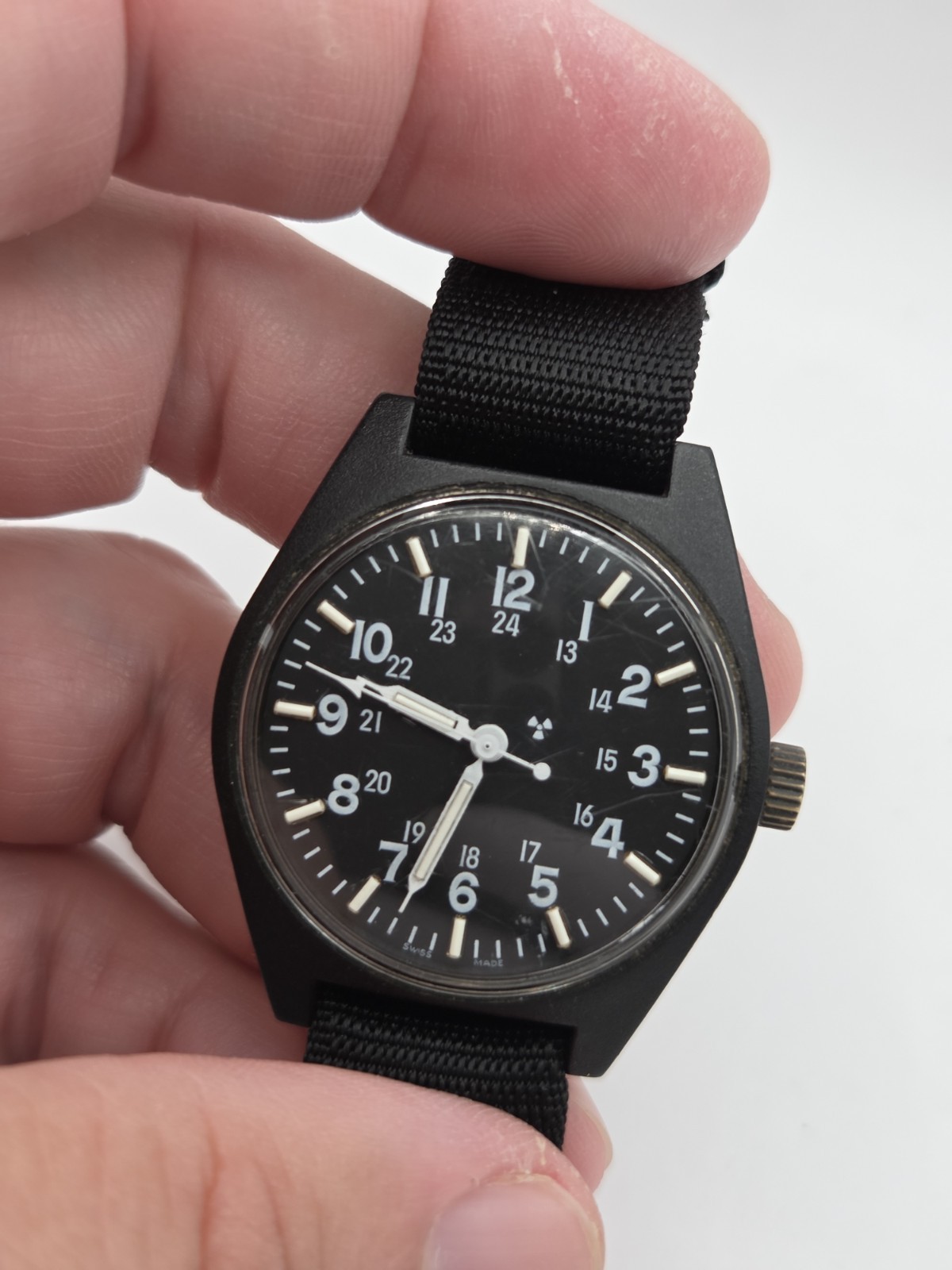 Vintage Marathon H3 Military Issued Watch Mechanical Polymer 34 mm April 1991 Vintage Marathon H3 Military Issued Watch Mechanical Polymer 34 mm April 1991