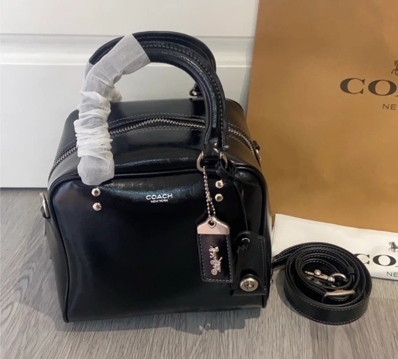 COACH Cube Rogue 20 Shoulder Black CBH04 Outlet NEW leather