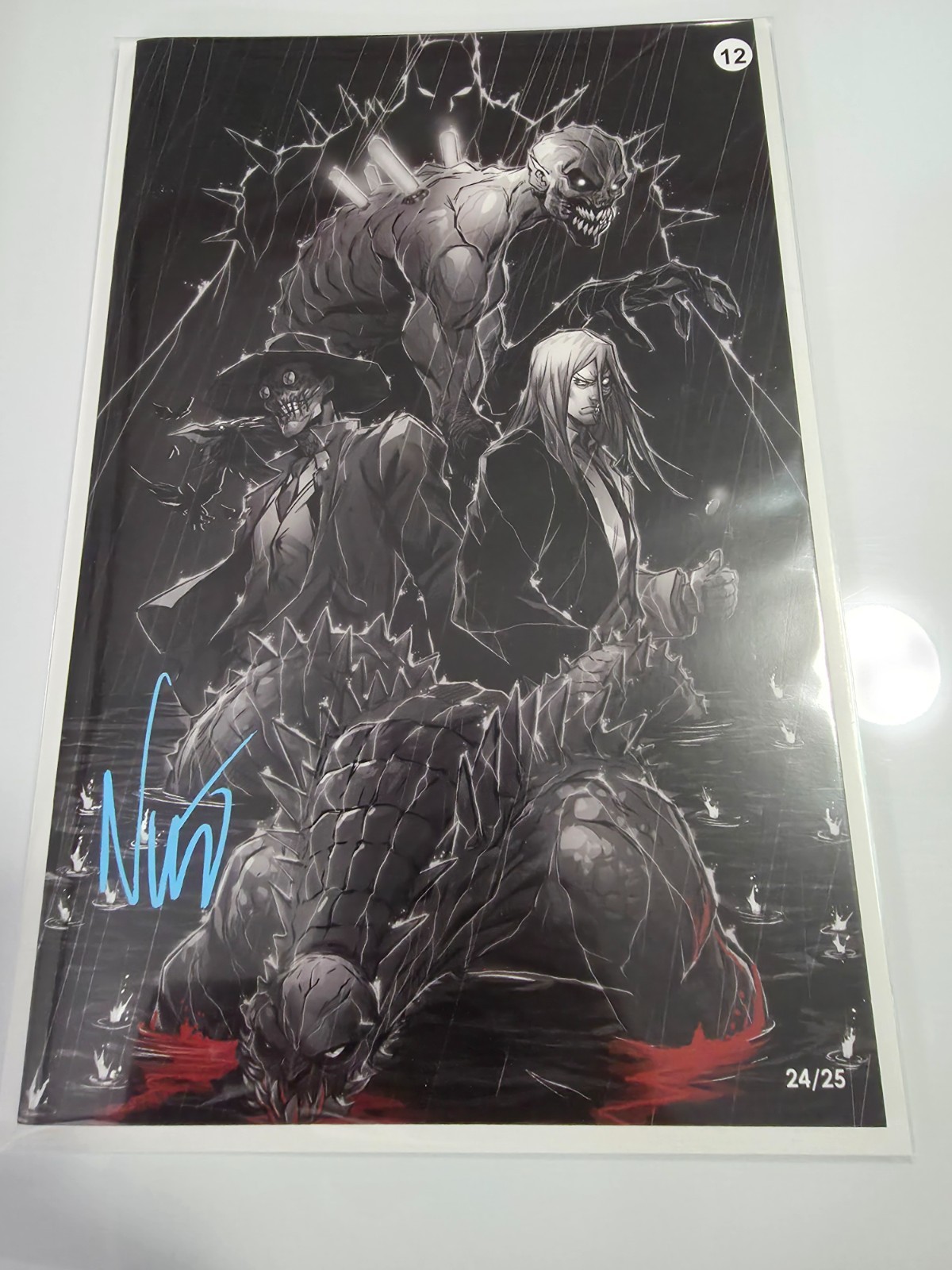 Absolute Batman Shadow Rain Villains special signed limited Rddie Nunez 8/25 Absolute Batman Shadow Rain Villains special signed limited Rddie Nunez 8/25