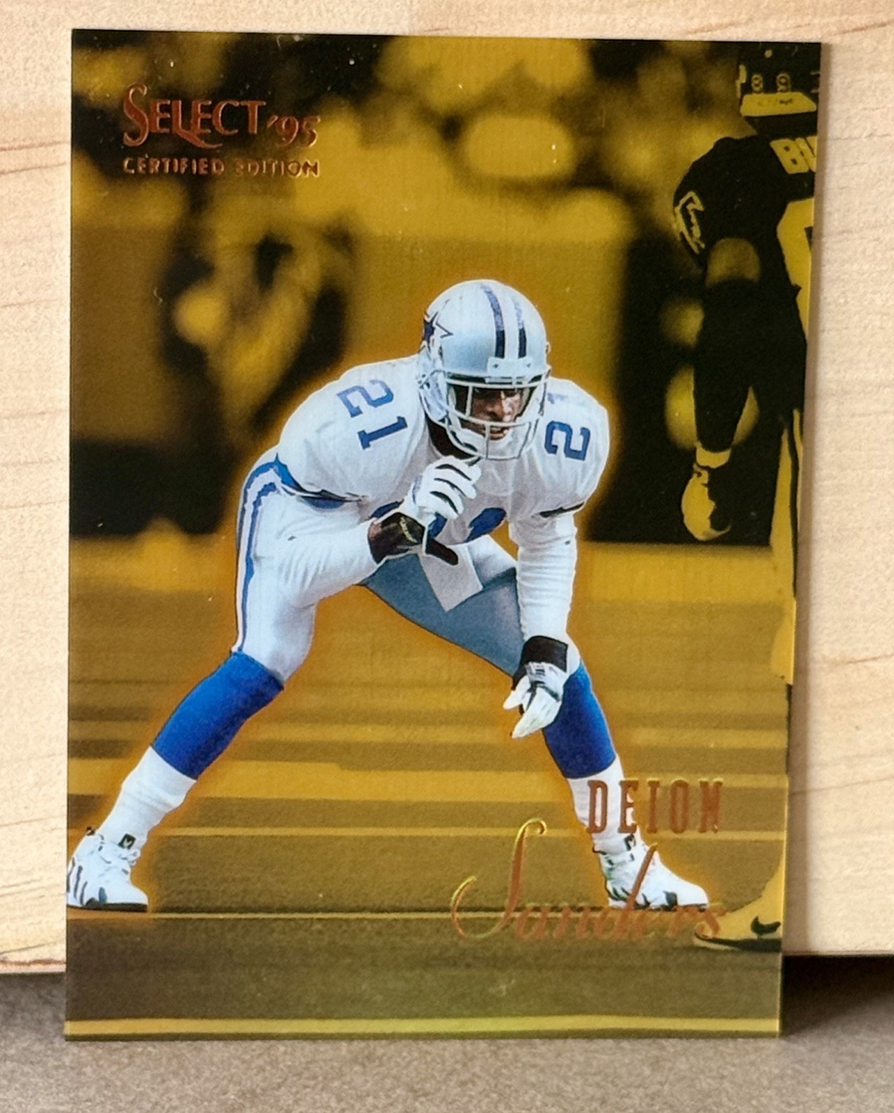 1995 Select Certified Edition Deion Sanders Mirror Gold #78 Dallas Cowboys 1995 Select Certified Edition Deion Sanders Mirror Gold #78 Dallas Cowboys