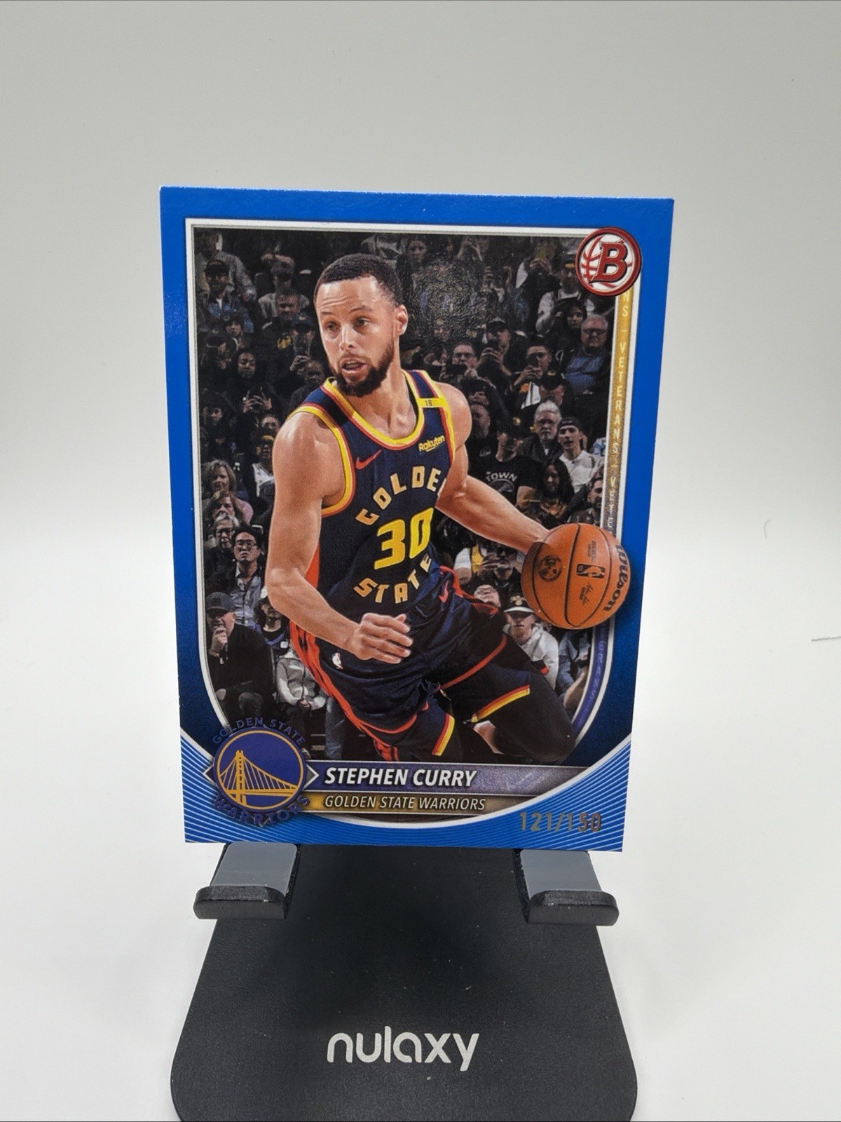 Stephen Curry 2025-26 Bowman Blue Border Color Match SP #/150 #115 Stephen Curry 2025-26 Bowman Blue Border Color Match SP #/150 #115