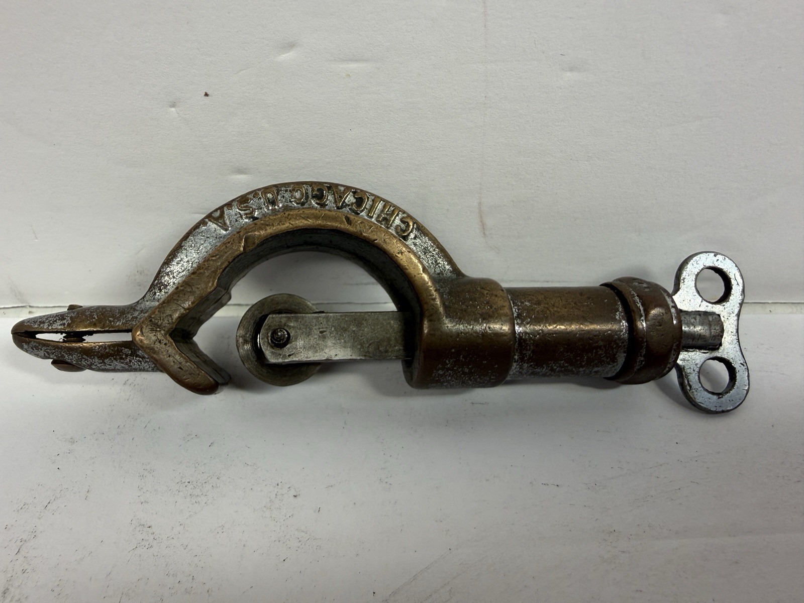 Vintage Imperial Brass Mfg Co Chicago USA Tubing Pipe Cutter Antique Tool