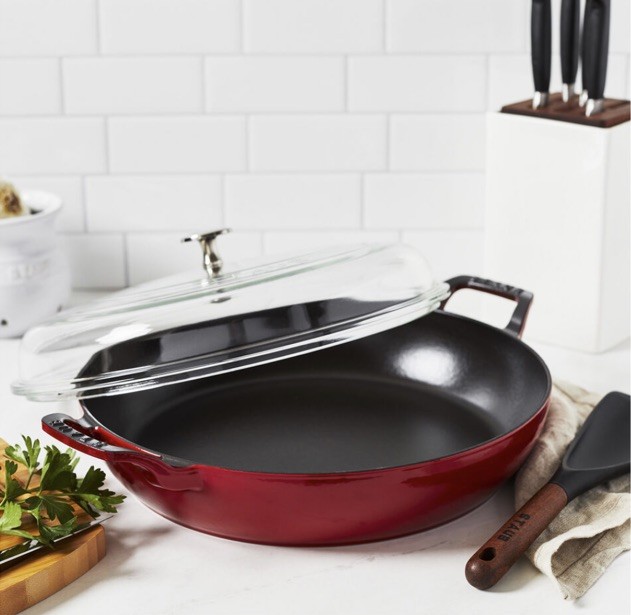 Staub Enameled Cast Iron Everything Braiser, 3.5-Qt. Staub Enameled Cast Iron Everything Braiser, 3.5-Qt.