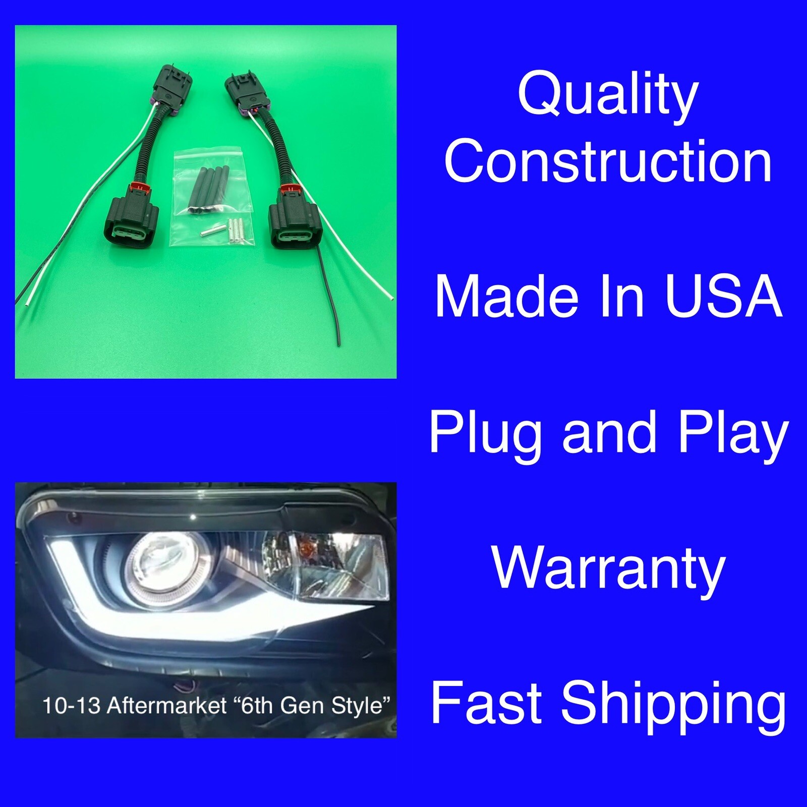 2010 - 2013 Chevy Camaro Headlight Conversion RS Hid - 10-13 A/M  6th Gen Style