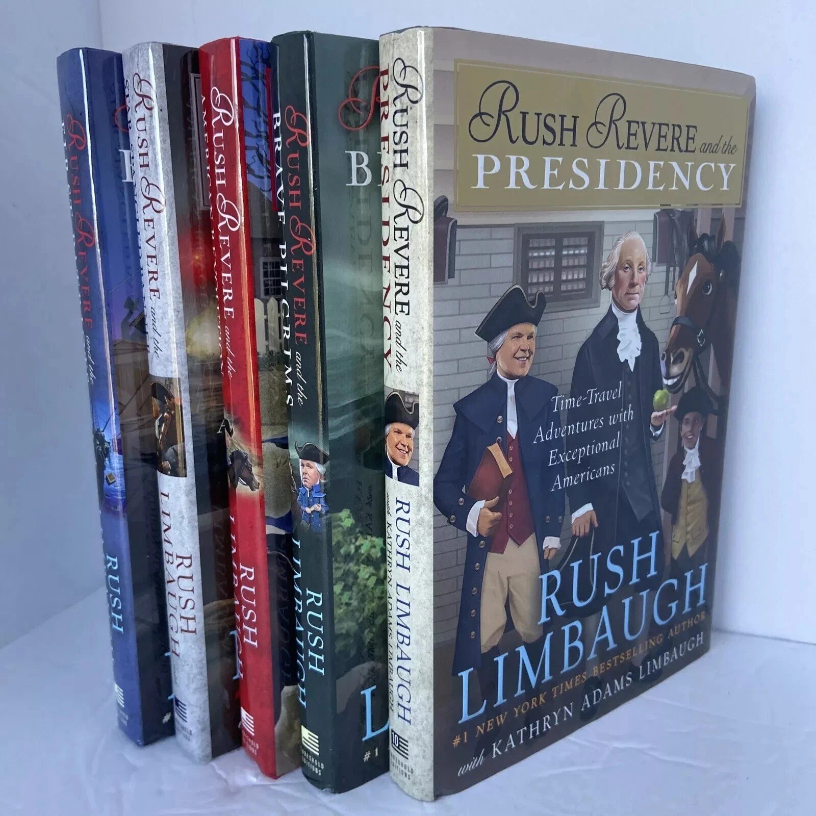 RUSH REVERE 5 HARDCOVER COMPLETE SET SERIES BUNDLE LOT RUSH LIMBAUGH - NEW