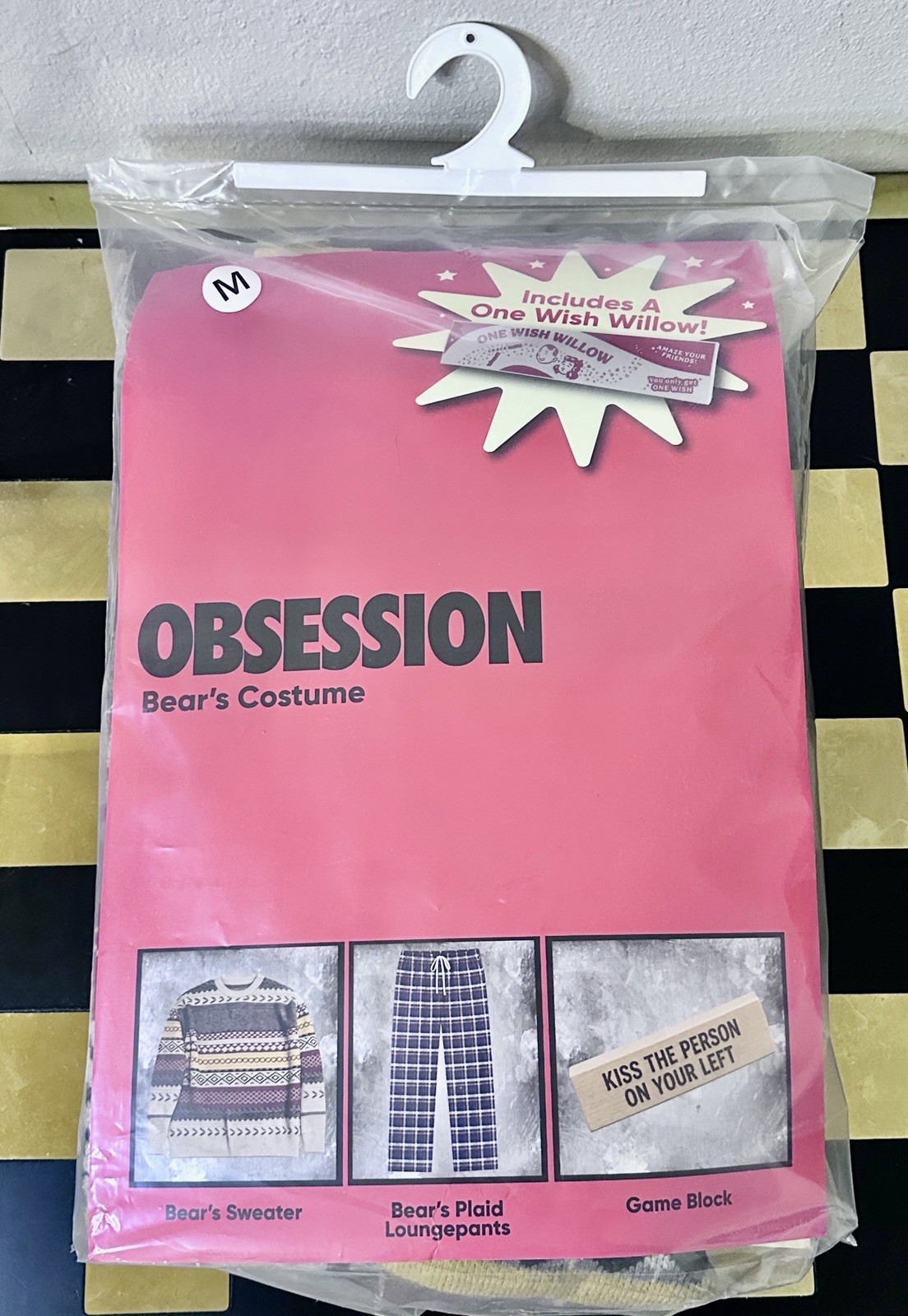 2026 Obsession REAL One Wish Willow Bear Sweater Horror Halloween Costume Medium