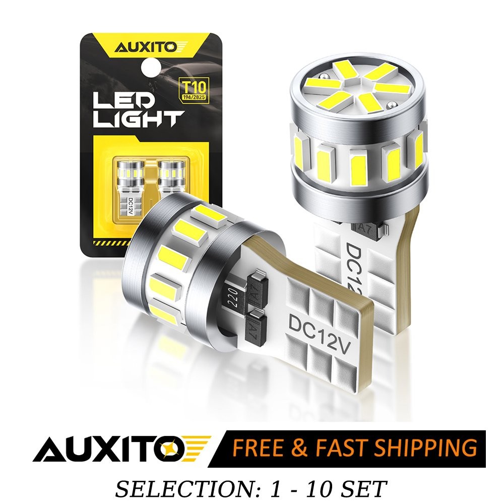 2-20X T10 168 194 W5W 3014SMD LED License Plate Door Dome Trunk Light Bulb White