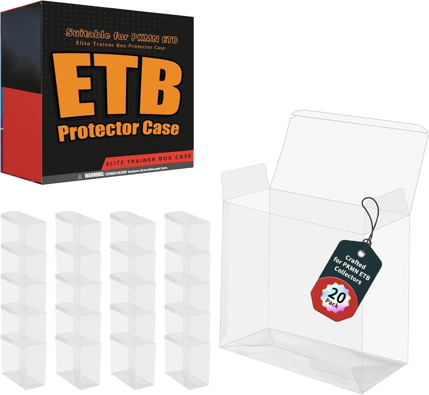10/20PCS Pokemon ETB Protector Casec- Elite Trainer Box Plastic Protectors 10/20PCS Pokemon ETB Protector Casec- Elite Trainer Box Plastic Protectors