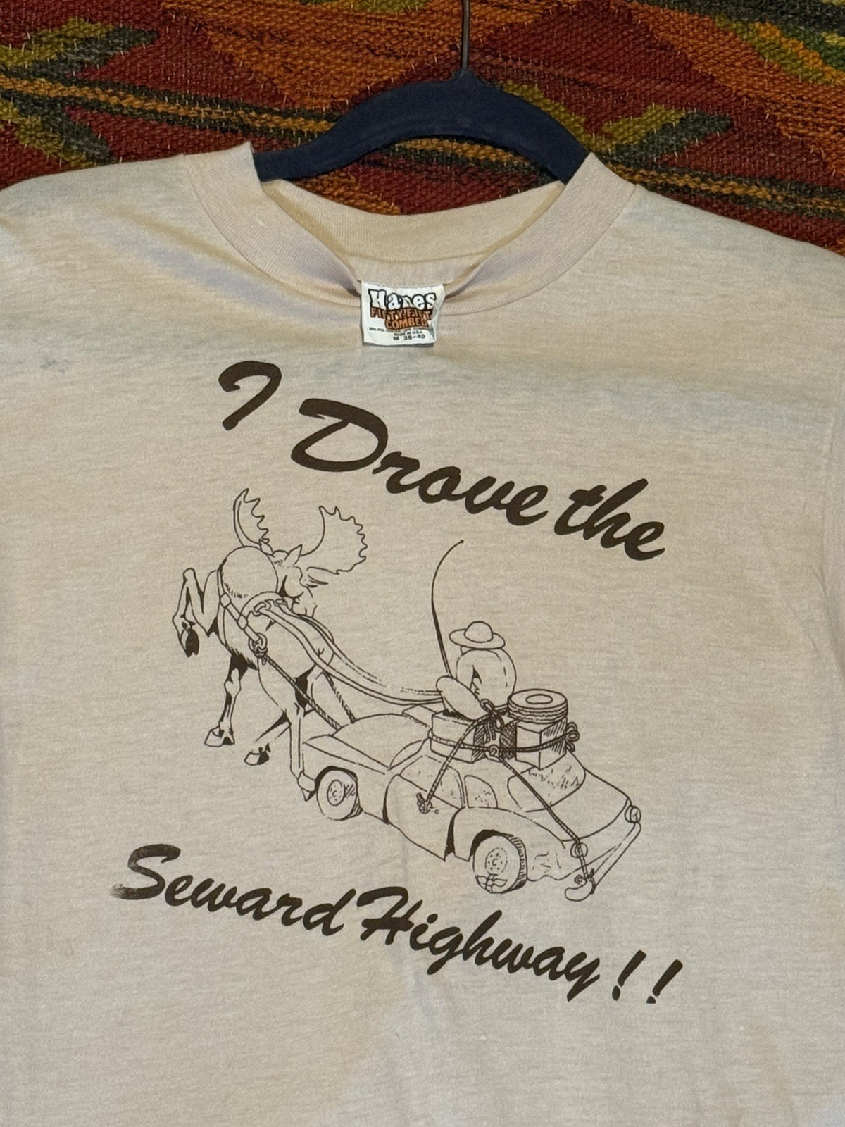 VTG 70s Alaska I Drove the Seward Highway Tourist T-Shirt (Fits Small) VTG 70s Alaska I Drove the Seward Highway Tourist T-Shirt (Fits Small)
