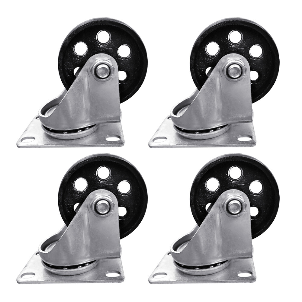 2/4/8pcs Heavy Duty Cast Iron Swivel Casters 3 2/4/8pcs Heavy Duty Cast Iron Swivel Casters 3