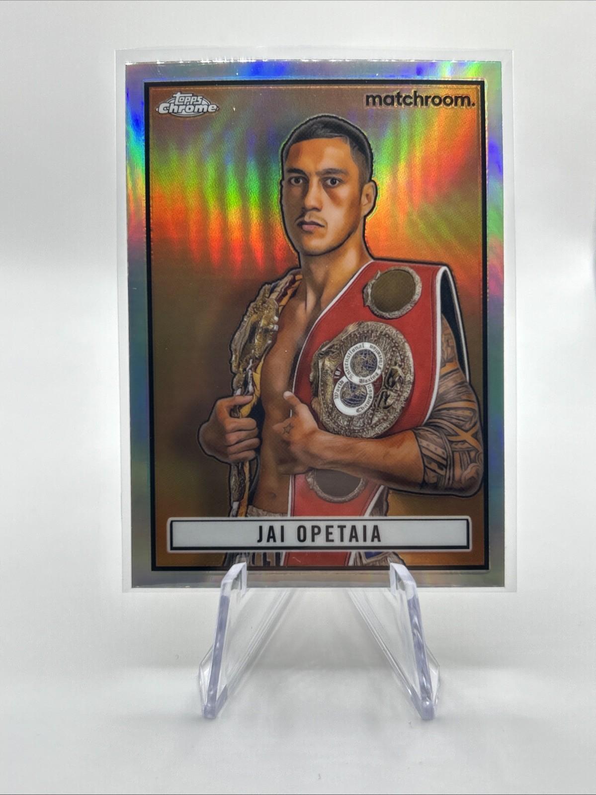 2024 Topps Chrome - 1951 Topps Ringside Boxing Jai Opetaia #TR-33 2024 Topps Chrome - 1951 Topps Ringside Boxing Jai Opetaia #TR-33