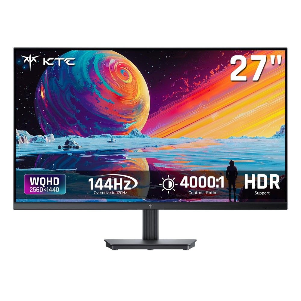 KTC H27T27S 27\'\' QHD Computer Monitor, 144Hz Gaming PC Monitor, 4000:1 2K 1440P KTC H27T27S 27\'\' QHD Computer Monitor, 144Hz Gaming PC Monitor, 4000:1 2K 1440P