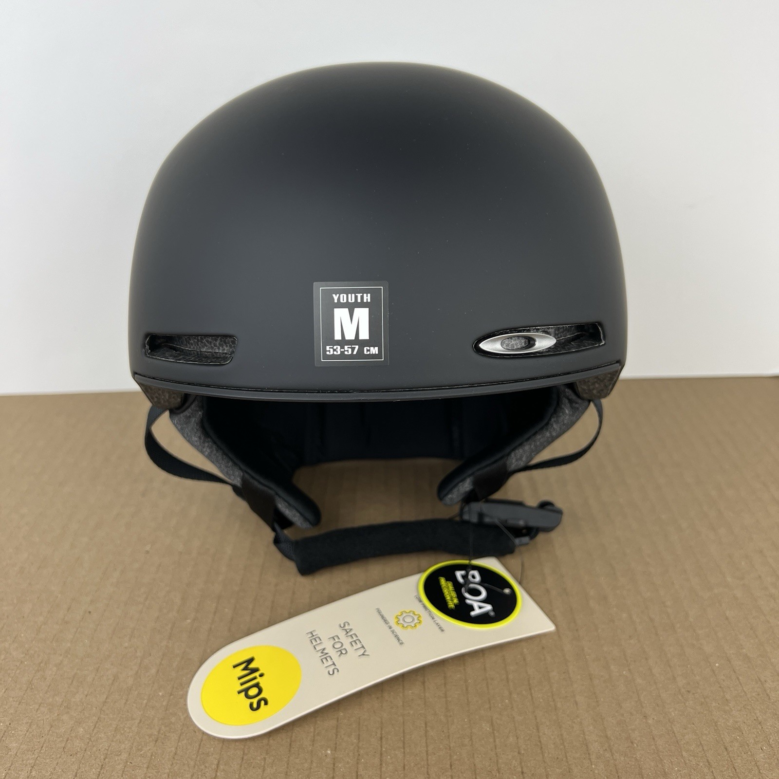 Oakley MOD 1 Mips BOA Ski Snow Helmet Blackout Youth Size Medium 53-57cm NWT