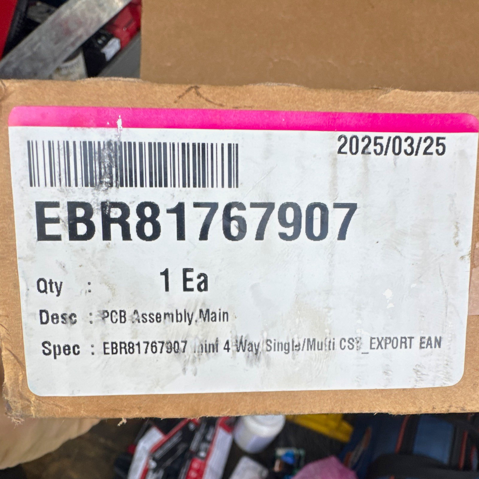 LG EBR81767907 Main PCB Assembly Control Board Replacement Control Board LG EBR81767907 Main PCB Assembly Control Board Replacement Control Board