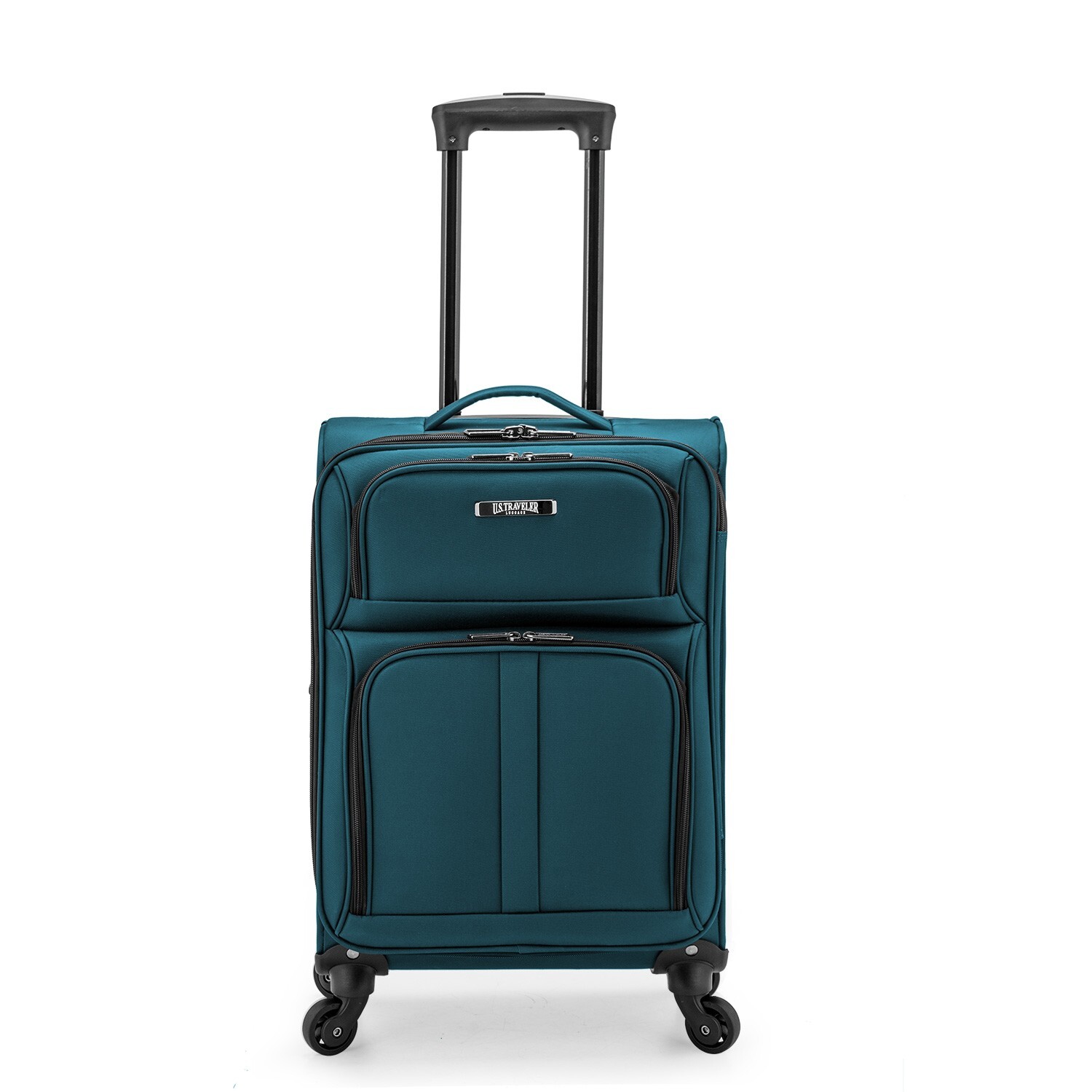 U.S. Traveler Anzio 22\' Carry-on Softside Expandable Spinner Luggage - Teal