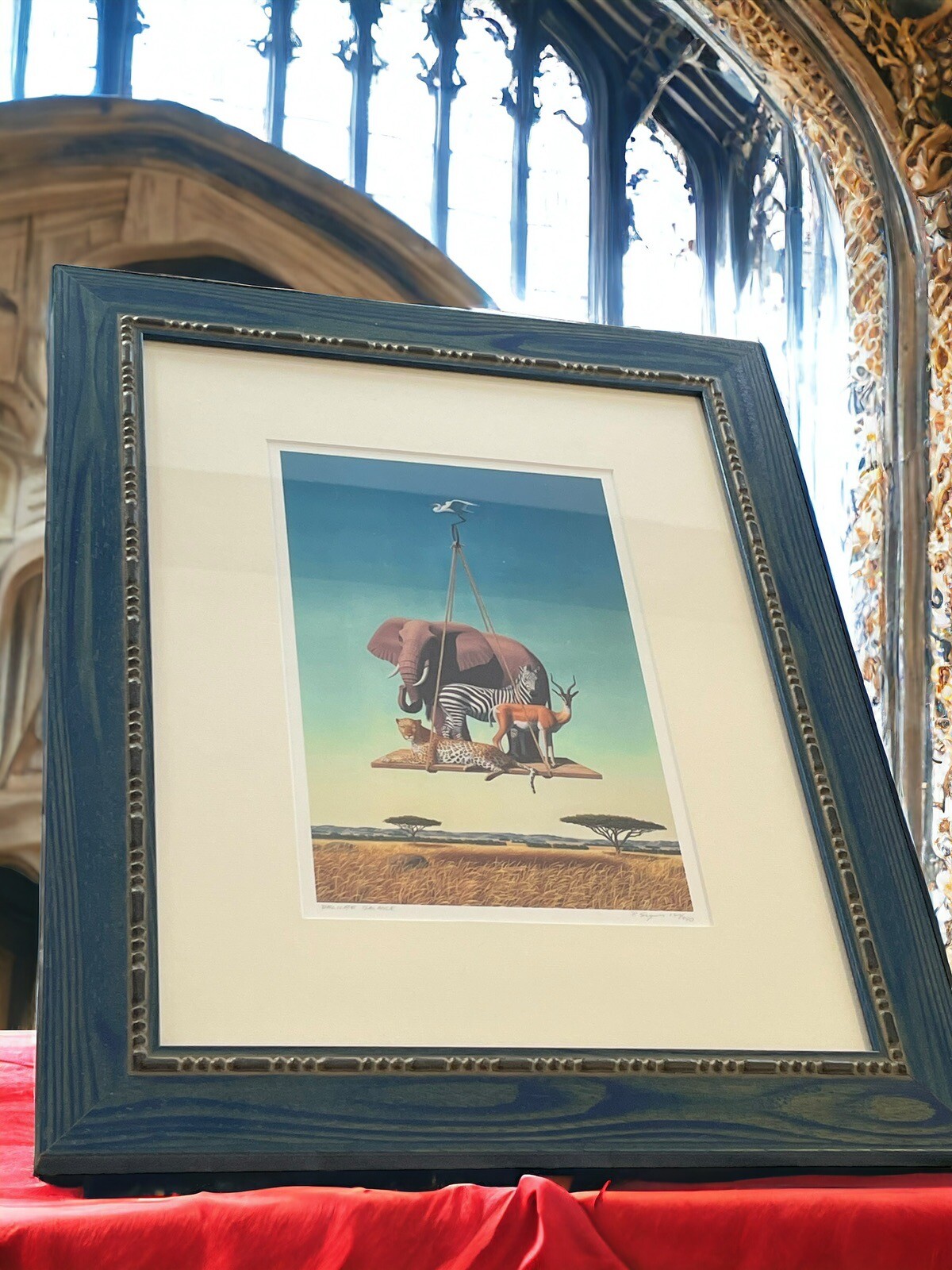 “Delicate Balance” African Plains Phillip A. Singer Giclee Limited Edition Print “Delicate Balance” African Plains Phillip A. Singer Giclee Limited Edition Print