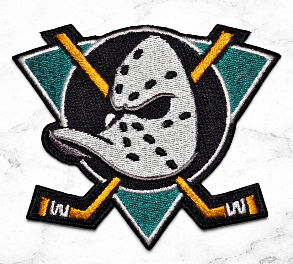 ANAHEIM MIGHTY DUCKS HOCKEY NHL EMBROIDERED IRON ON PATCH 3\ ANAHEIM MIGHTY DUCKS HOCKEY NHL EMBROIDERED IRON ON PATCH 3\