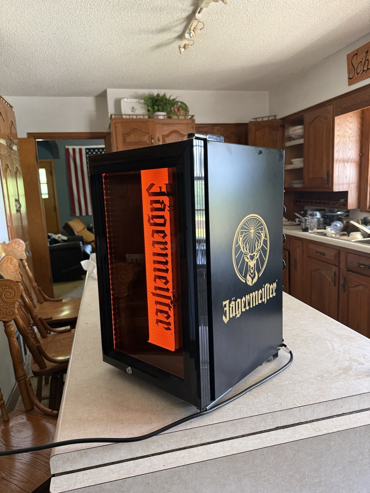 Jagermeister SD25F Counter Top Freezer 2.0 Glass Door Lighted Tested Working