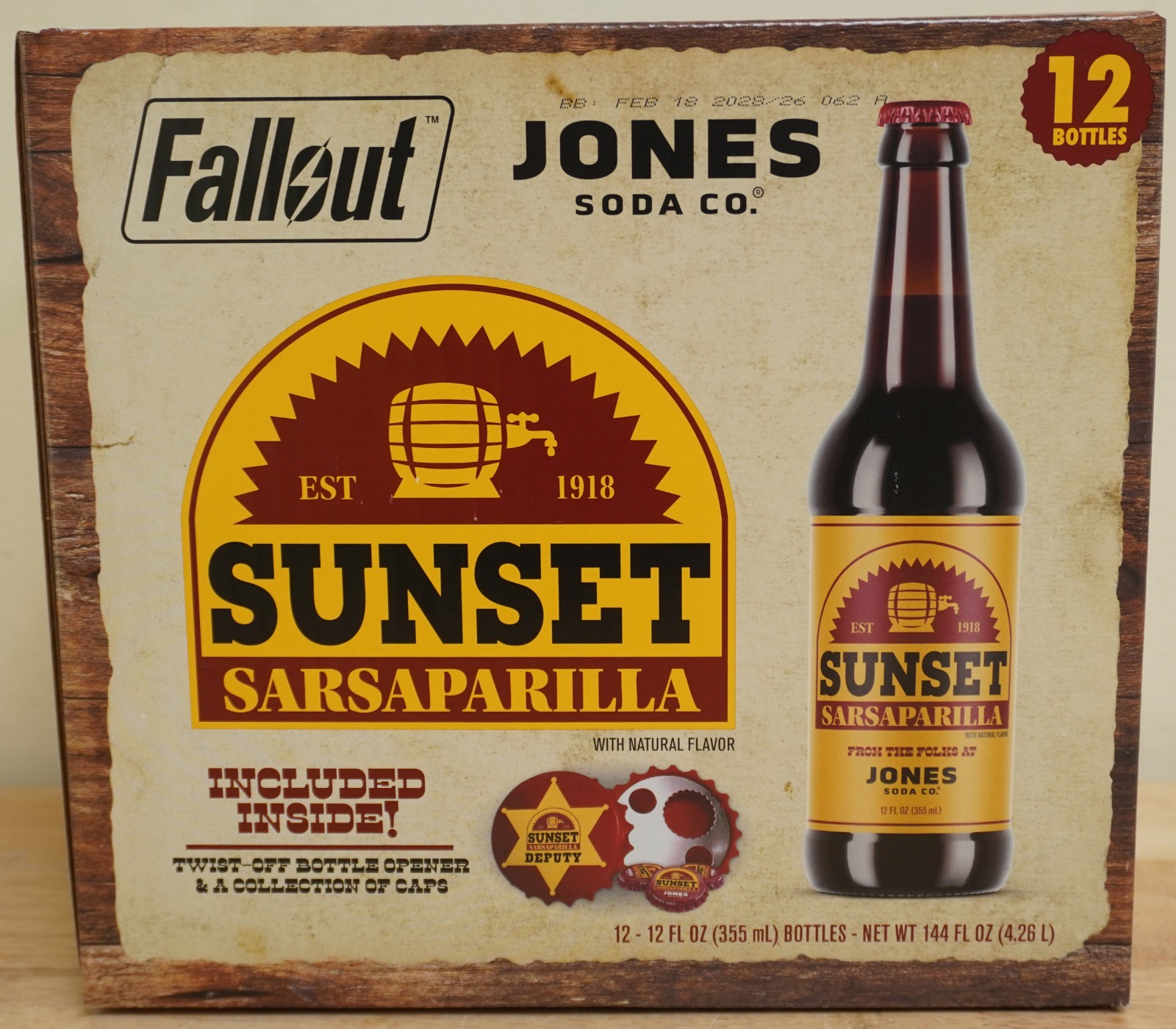 Fallout New Vegas Sunset Sarsaparilla Jones Soda 12 Bottle Case Limited Edition Fallout New Vegas Sunset Sarsaparilla Jones Soda 12 Bottle Case Limited Edition