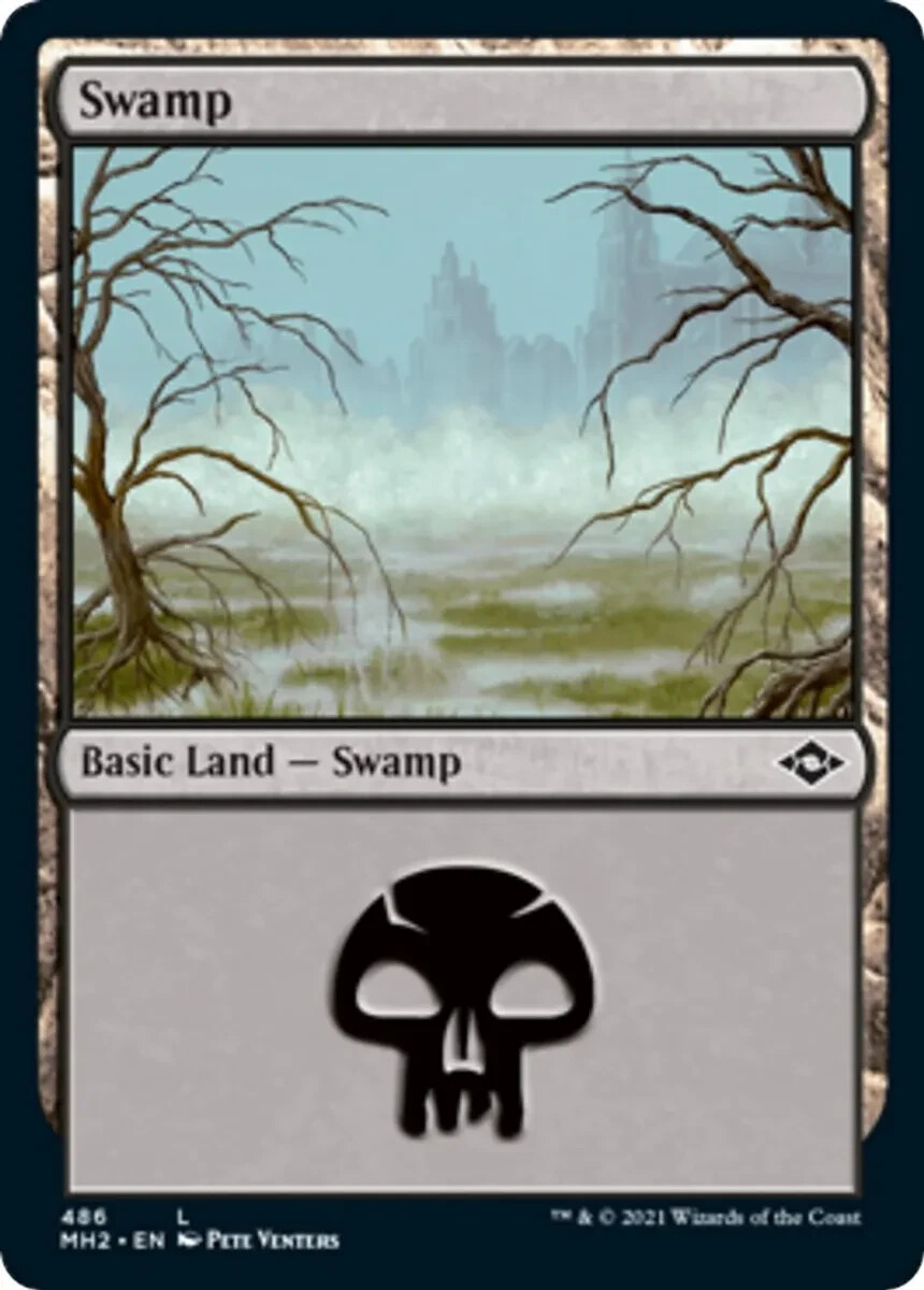 Swamp (486) (Foil Etched) 486 L Modern Horizons 2 MH2 MTG Foil
