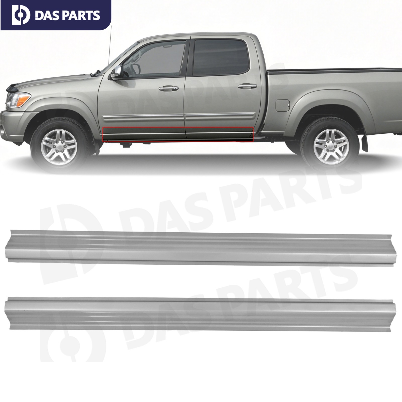 For 2000-2006 Toyota Tundra Access Cab Crew Cab Slip-on Rocker Panels New pair