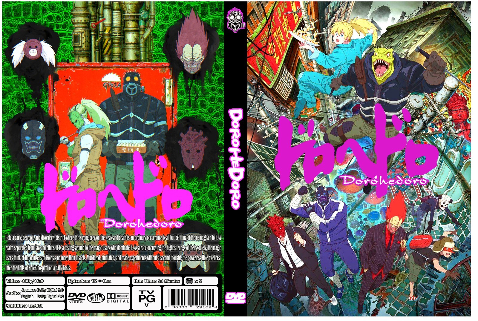 Dorohedoro Anime Series + Ova Dual Audio English/Japanese with English Subs