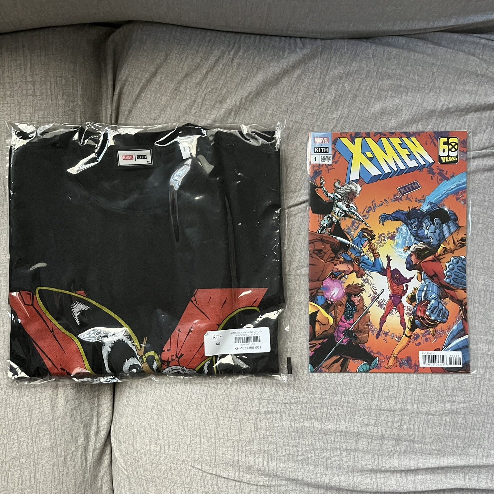 Marvel X-Men Kith Uncanny Vintage Nelson Tee Shirt T-shirt Black New XS + Comic Marvel X-Men Kith Uncanny Vintage Nelson Tee Shirt T-shirt Black New XS + Comic