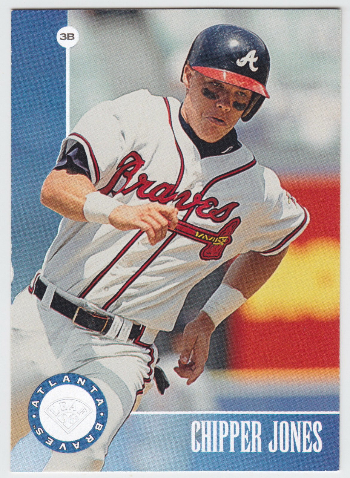 1996 Leaf - Silver Press Proofs - Chipper Jones - #28 - Atlanta Braves - NrMt 1996 Leaf - Silver Press Proofs - Chipper Jones - #28 - Atlanta Braves - NrMt
