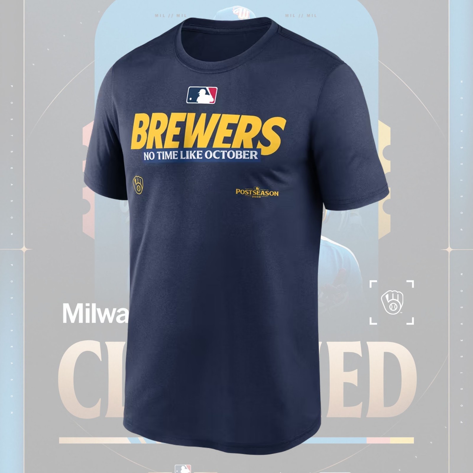 NEW ITEM Milwaukee Brewers 2026 Postseason Collection Therma Fleece For Fans