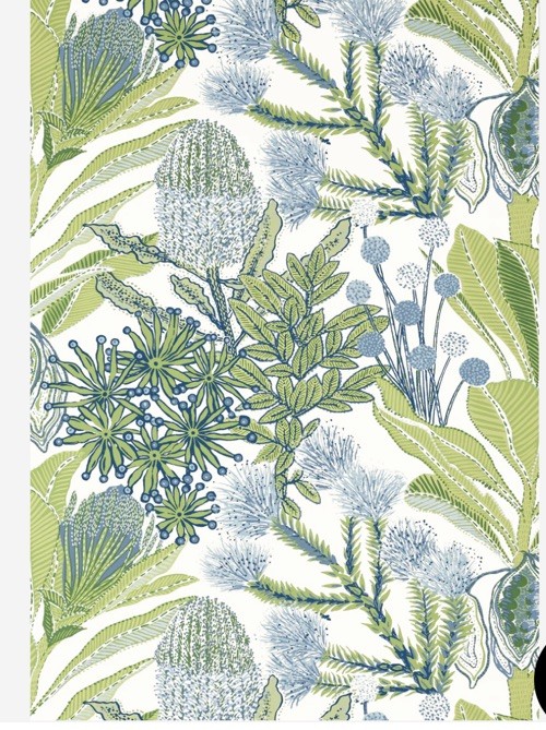 THIBAUT T13923 PROTEA GREEN AND BLUE WALLPAPER Palm grove THIBAUT T13923 PROTEA GREEN AND BLUE WALLPAPER Palm grove